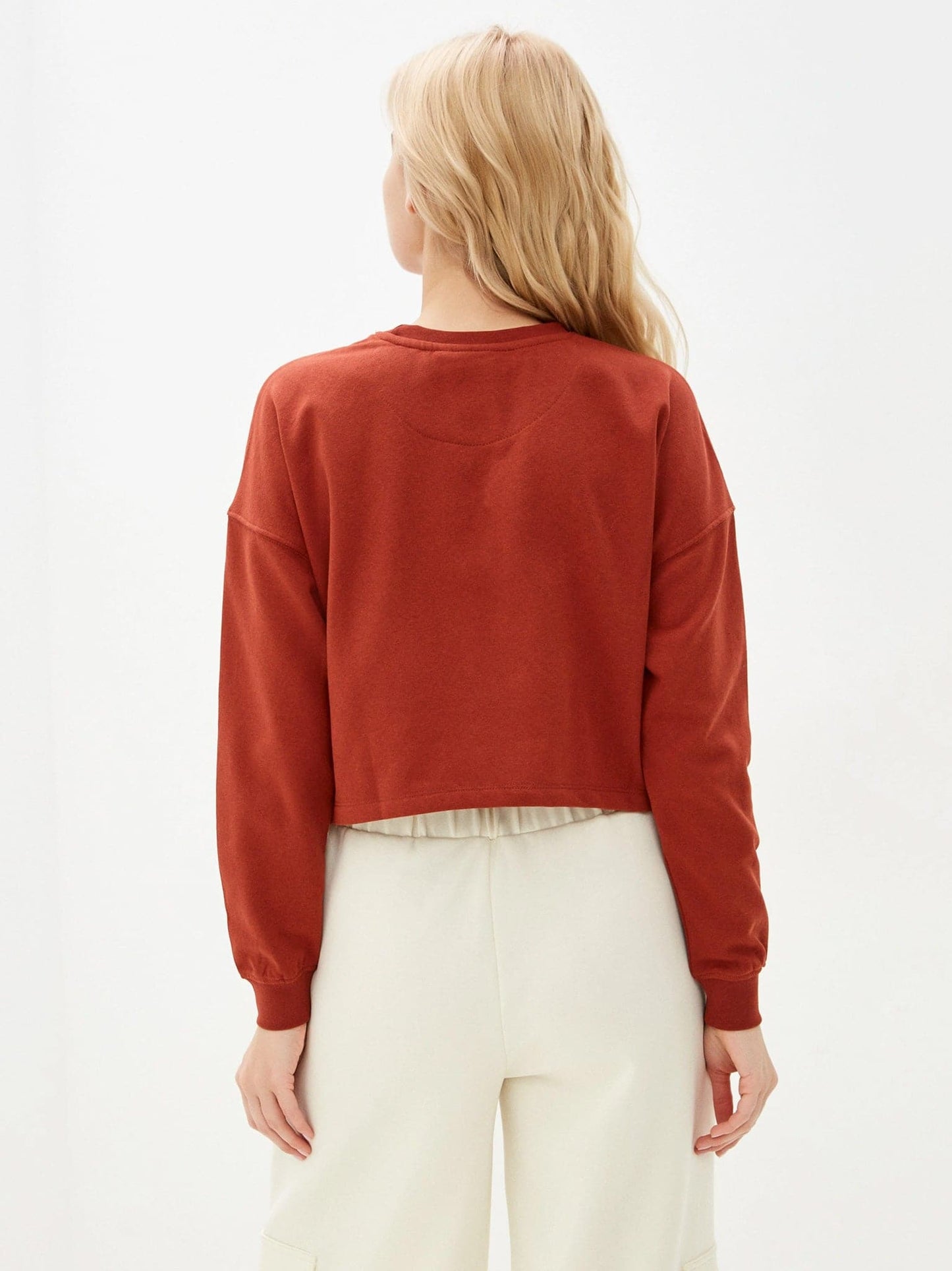 Γυναικείο φούτερ ONLBLESS LIFE L/S Q-NECK CROPPED SWT 15236212 | 15236212