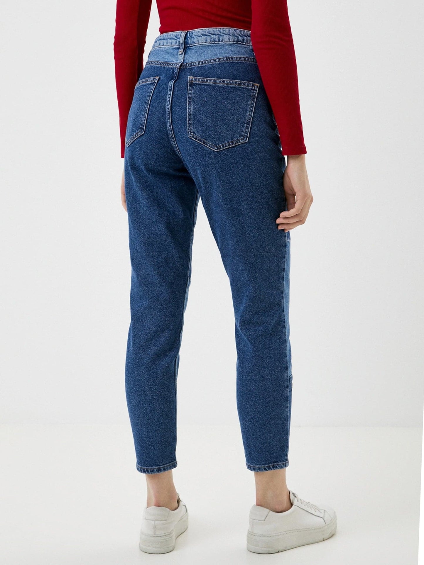 Γυναικείο παντελόνι τζιν ONLJAGGER LIFE HW MOM DNM CROP 15250283 | 15250283