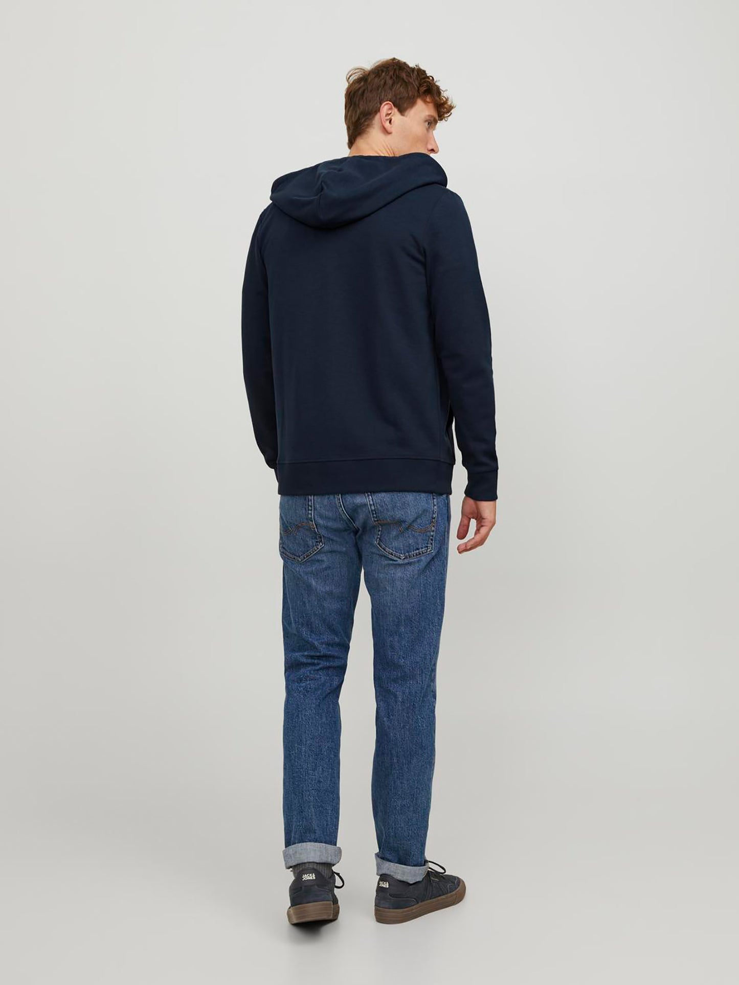 Ανδρική ζακέτα Plain Zip hoodie 12181901 | 12181901