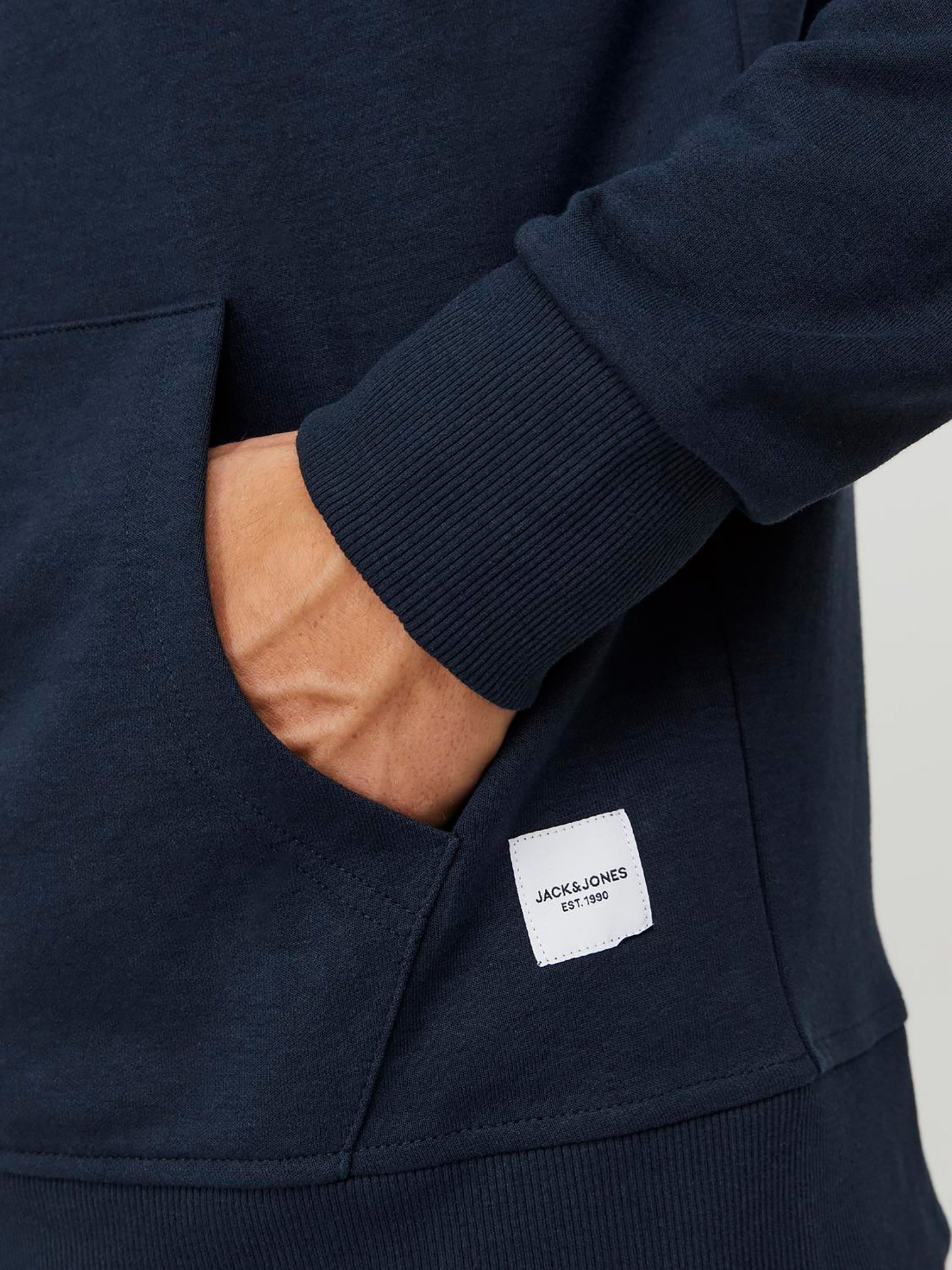 Ανδρική ζακέτα Plain Zip hoodie 12181901 | 12181901