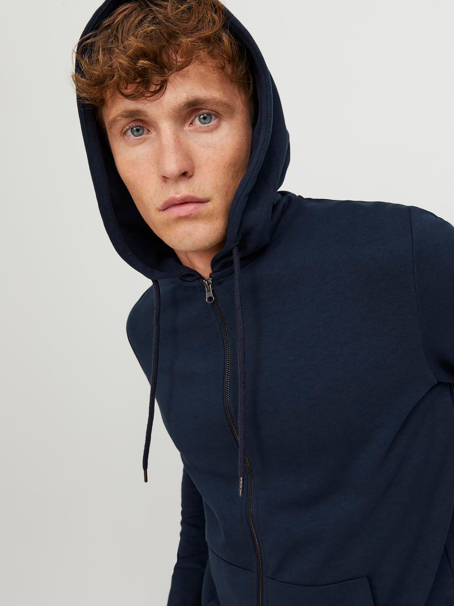Ανδρική ζακέτα Plain Zip hoodie 12181901 | 12181901