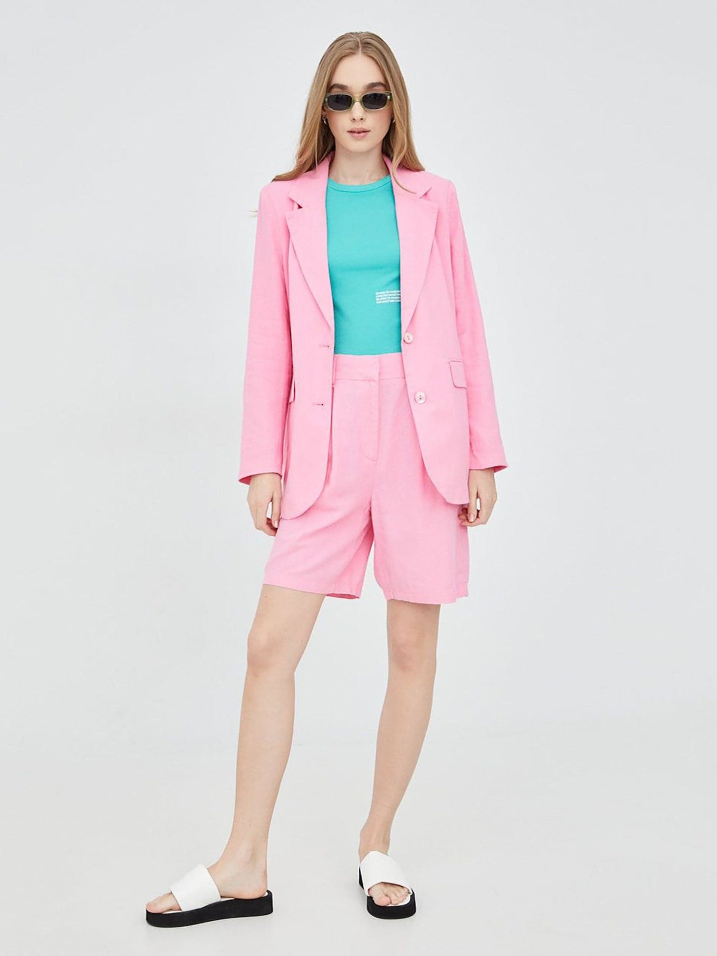 Γυναικείο σορτς ONLCARO HW LONG LINEN BLEND SHORTS 15256260 | 15256260