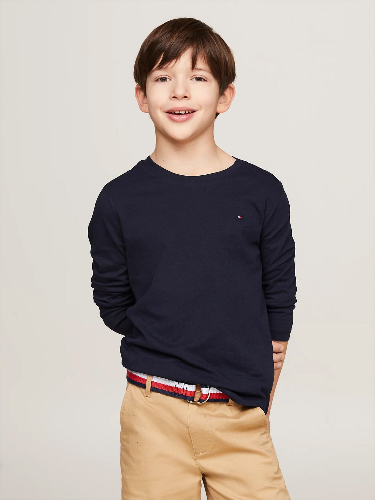 Παιδική μπλούζα LONG-SLEEVE ORGANIC COTTON T-SHIRT KB0KB04141420 | KB0KB04141420