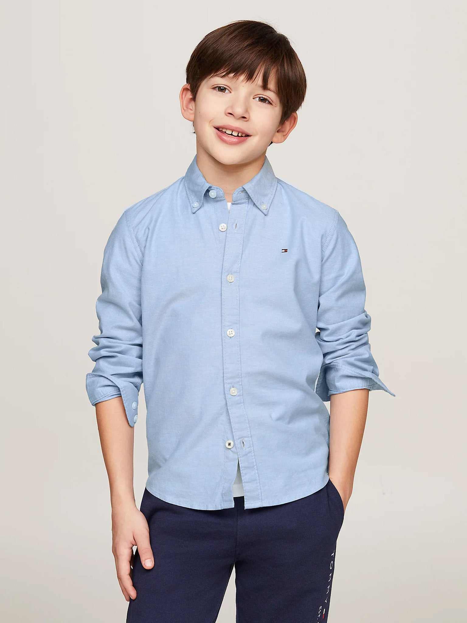 Παιδικό πουκάμισο BOYS STRETCH OXFORD SHIRT L/S KB0KB06964C1S | KB0KB06964C1S