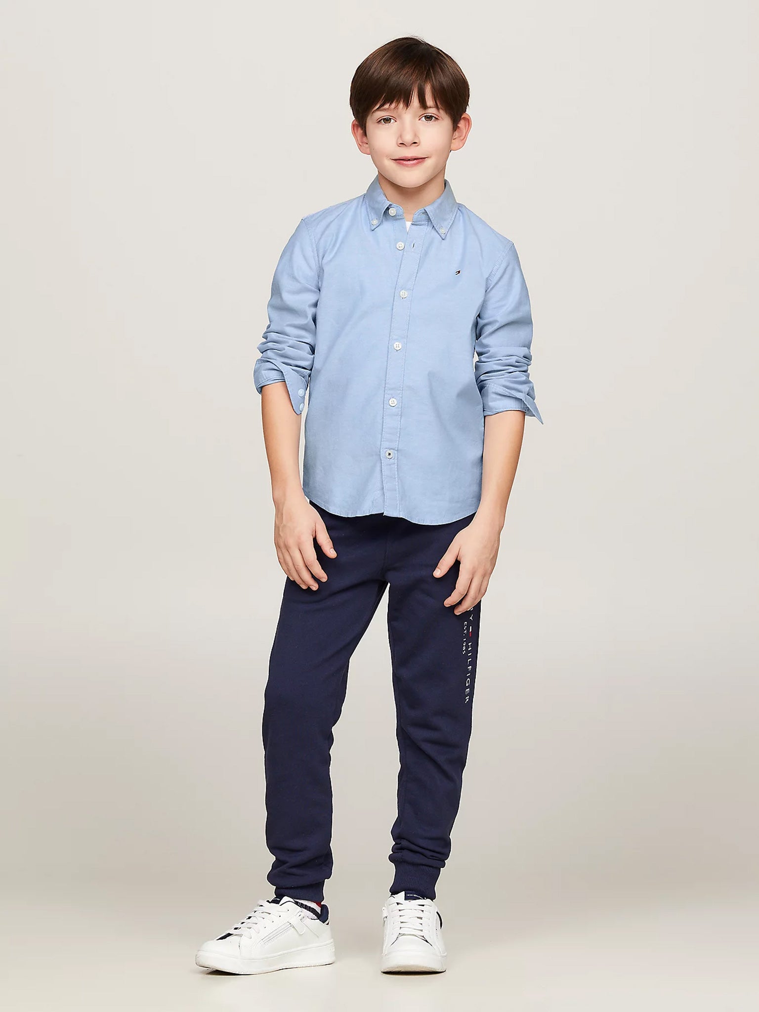 Παιδικό πουκάμισο BOYS STRETCH OXFORD SHIRT L/S KB0KB06964C1S | KB0KB06964C1S