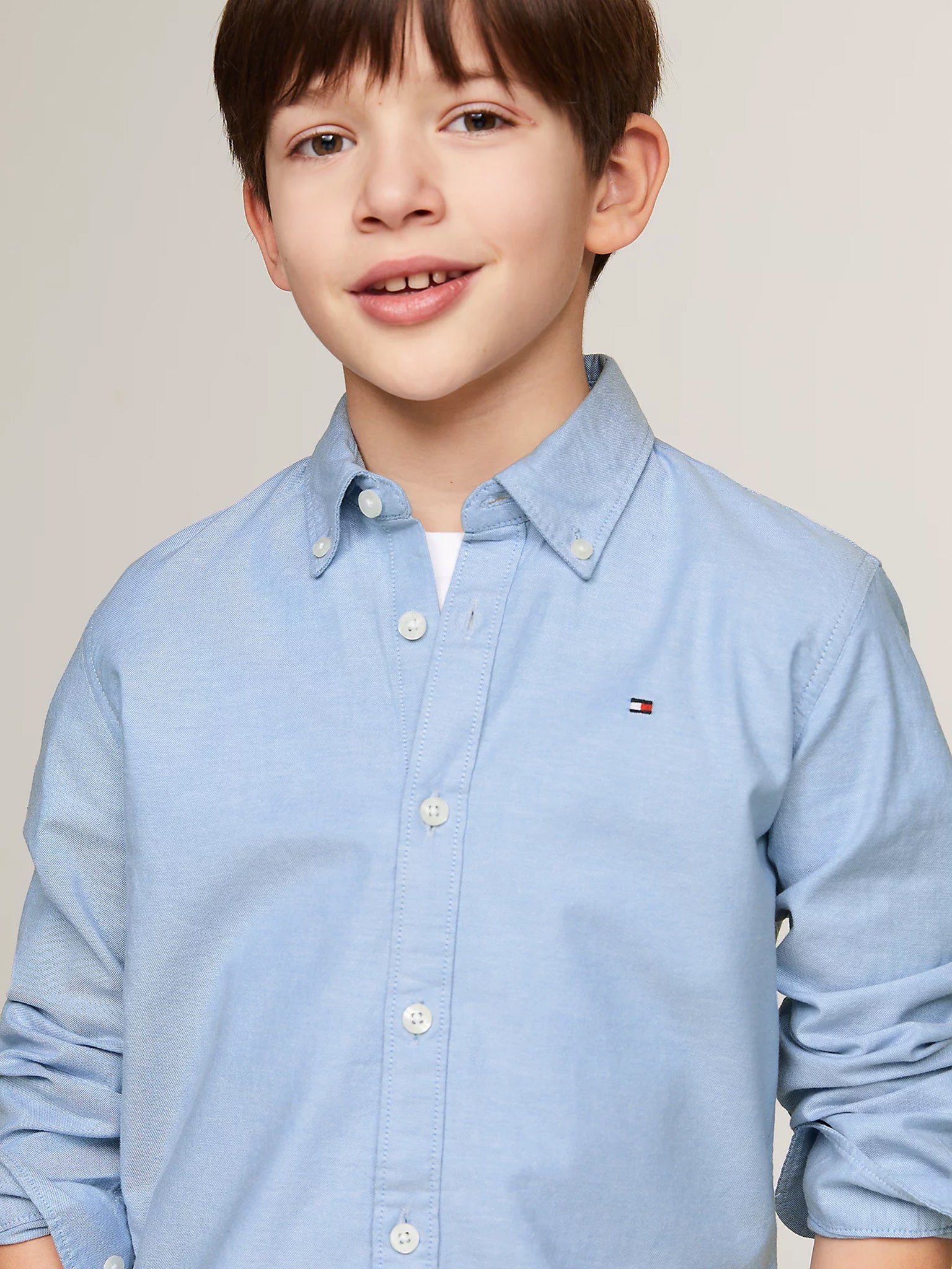 Παιδικό πουκάμισο BOYS STRETCH OXFORD SHIRT L/S KB0KB06964C1S | KB0KB06964C1S