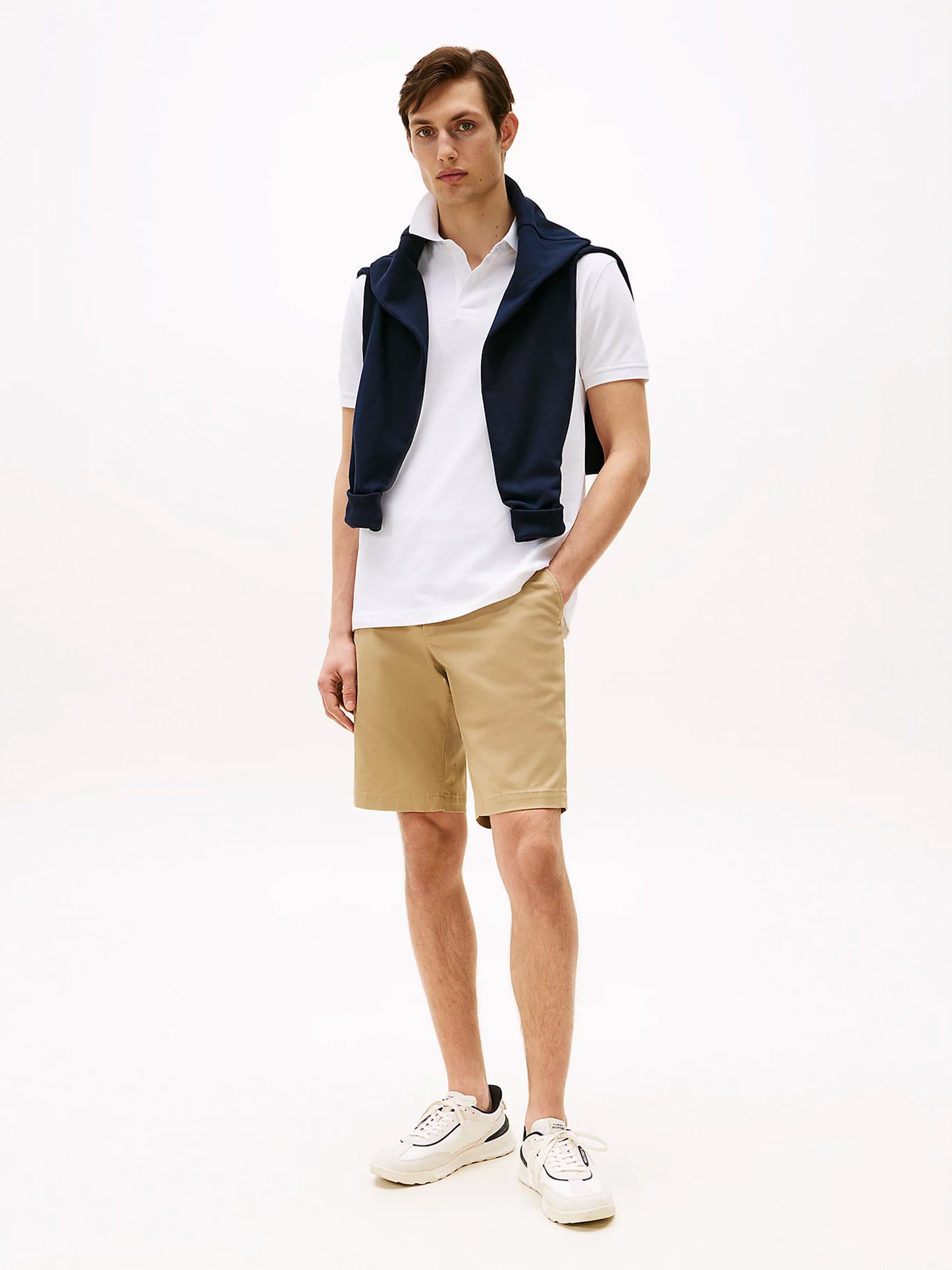 1985 COLLECTION FLAG EMBROIDERY REGULAR FIT POLO MW0MW17770YBR | MW0MW17770YBR