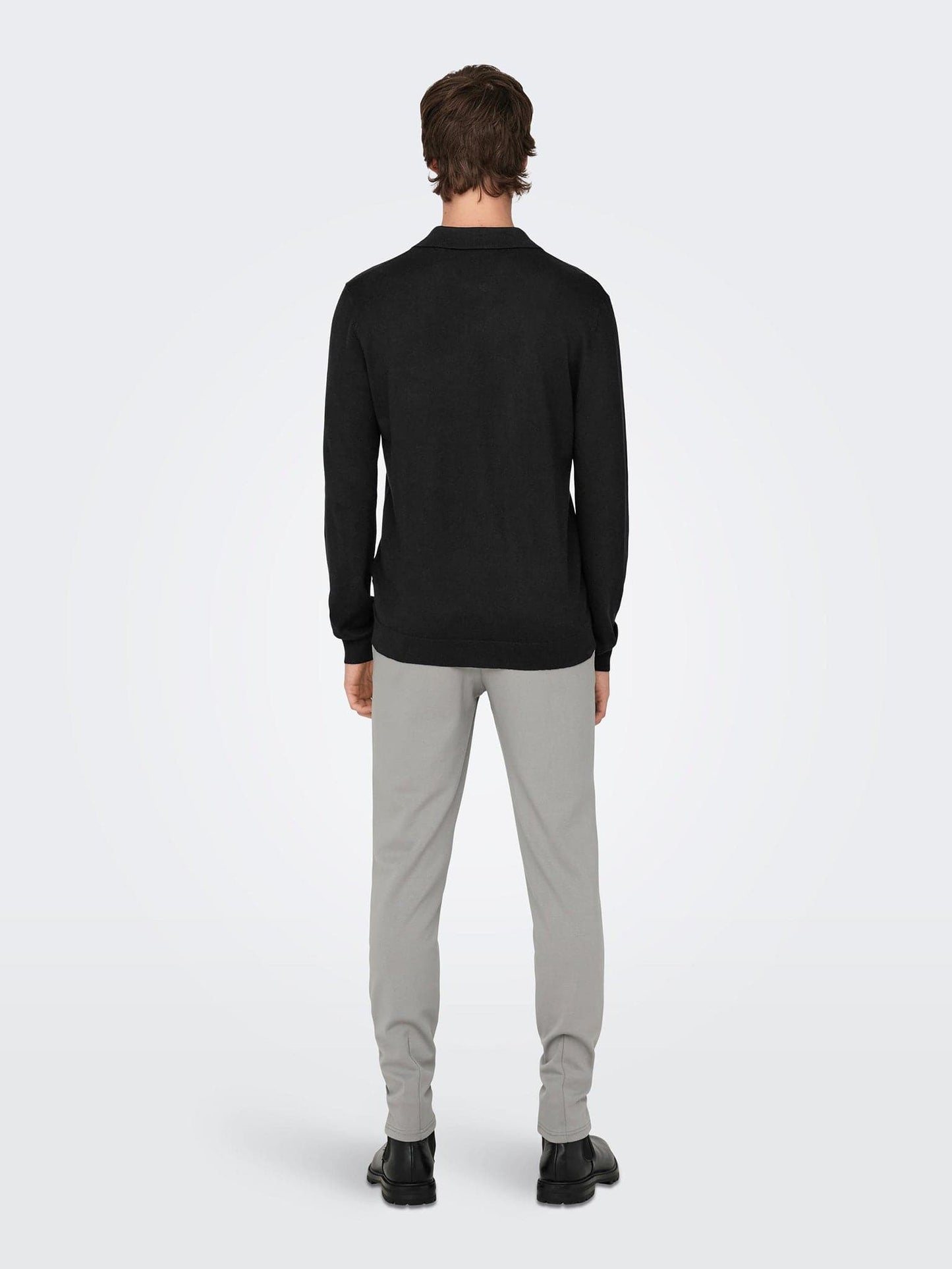 Ανδρικό polo ONSWYLER LIFE REG 14 LS POLO KNIT NOOS 22021184 | 22021184