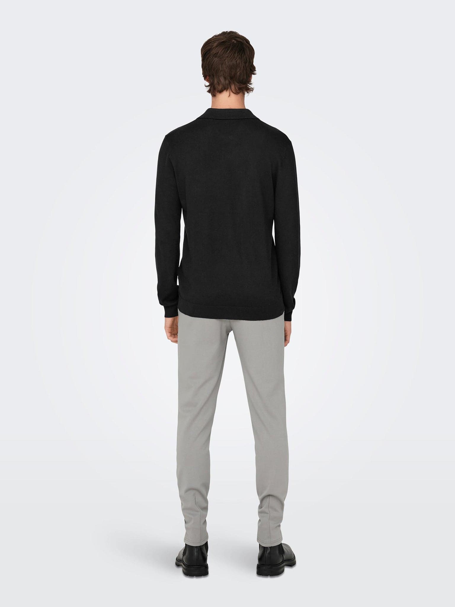 Ανδρικό polo ONSWYLER LIFE REG 14 LS POLO KNIT NOOS 22021184 | 22021184