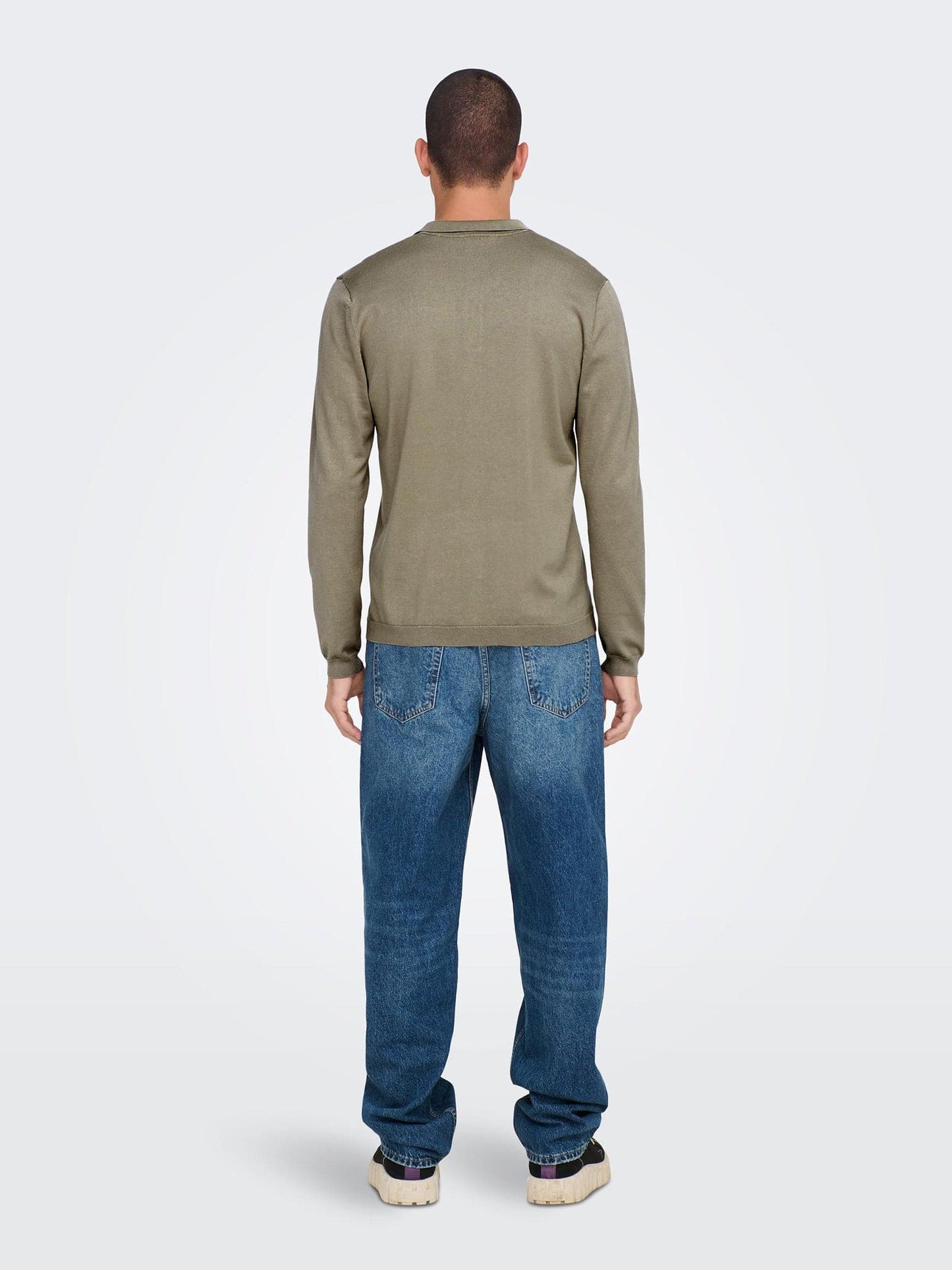 Ανδρική polo ONSWYLER LIFE REG 14 LS POLO KNIT NOOS 22021184 | 22021184