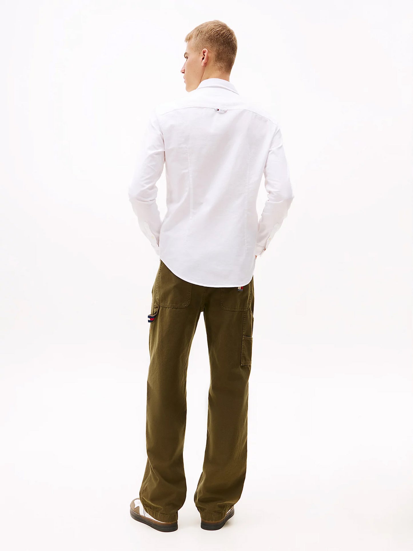 Ανδρικό πουκάμισο TJM SLIM STRETCH OXFORD SHIRT DM0DM09594YBR | DM0DM09594YBR