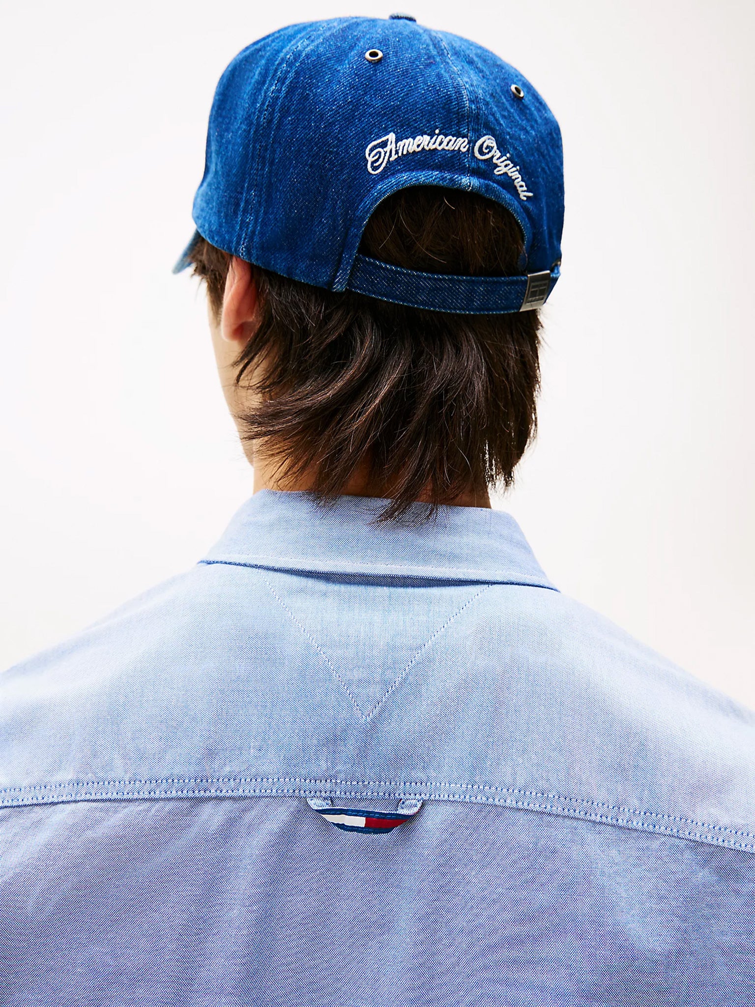 Ανδρικό πουκάμισο oxford  TJM SLIM STRETCH OXFORD SHIRT DM0DM09594C87 | DM0DM09594C87