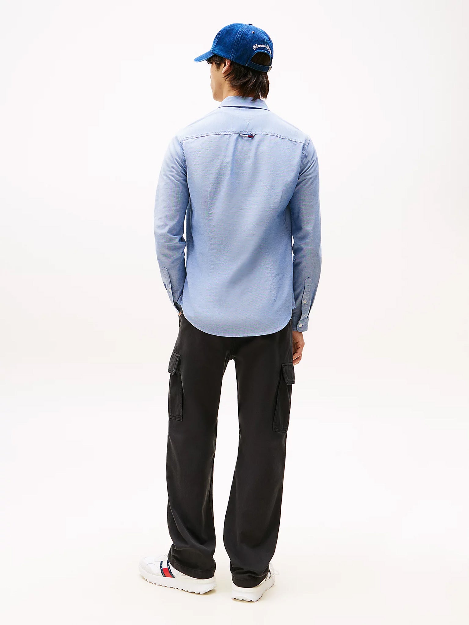 Ανδρικό πουκάμισο oxford  TJM SLIM STRETCH OXFORD SHIRT DM0DM09594C87 | DM0DM09594C87