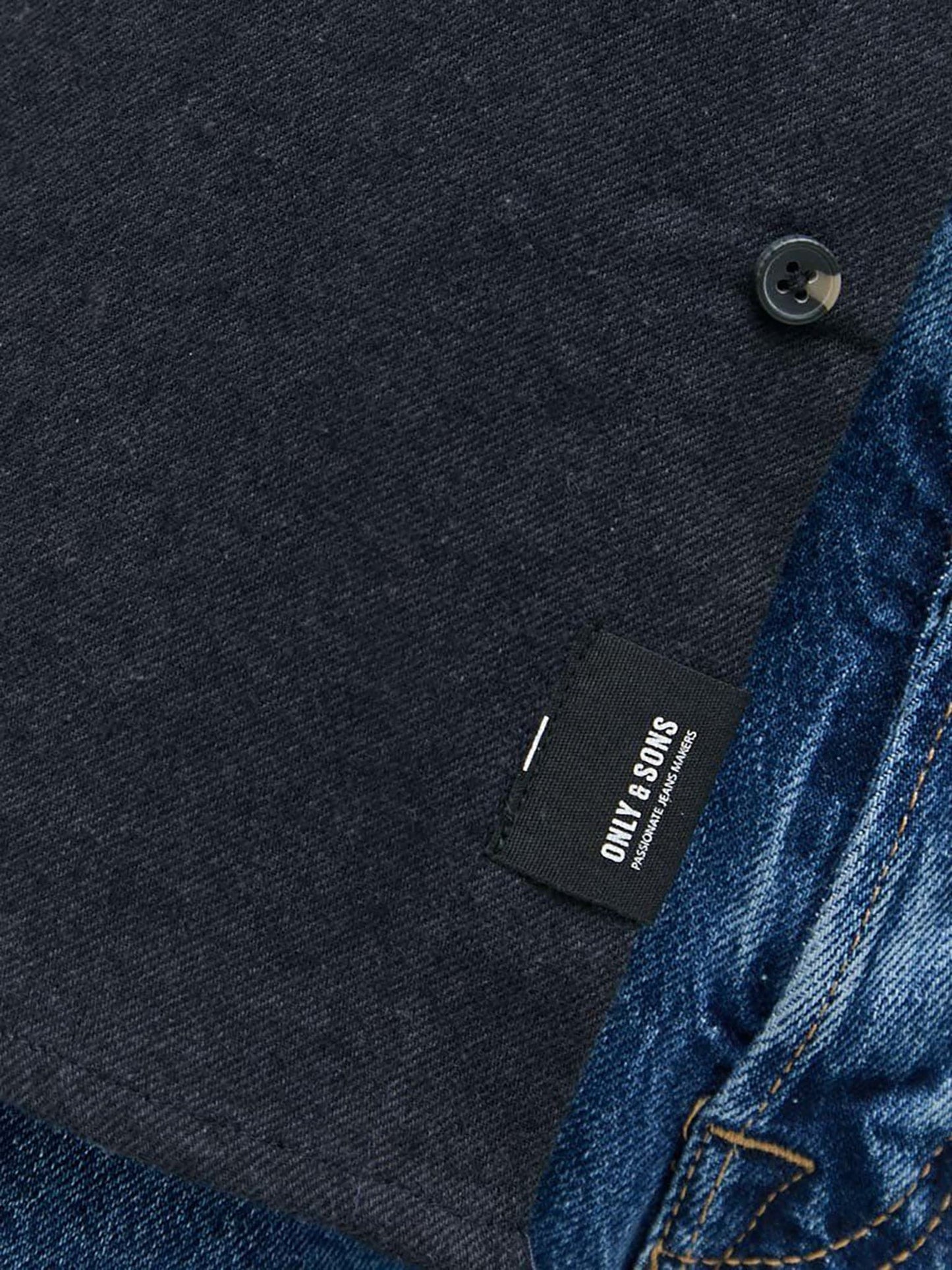 Ανδρικό πουκάμισο βαμβακερό ONSARI SLIM FLANNEL SOLID LS SHIRT 22023957 | 22023957