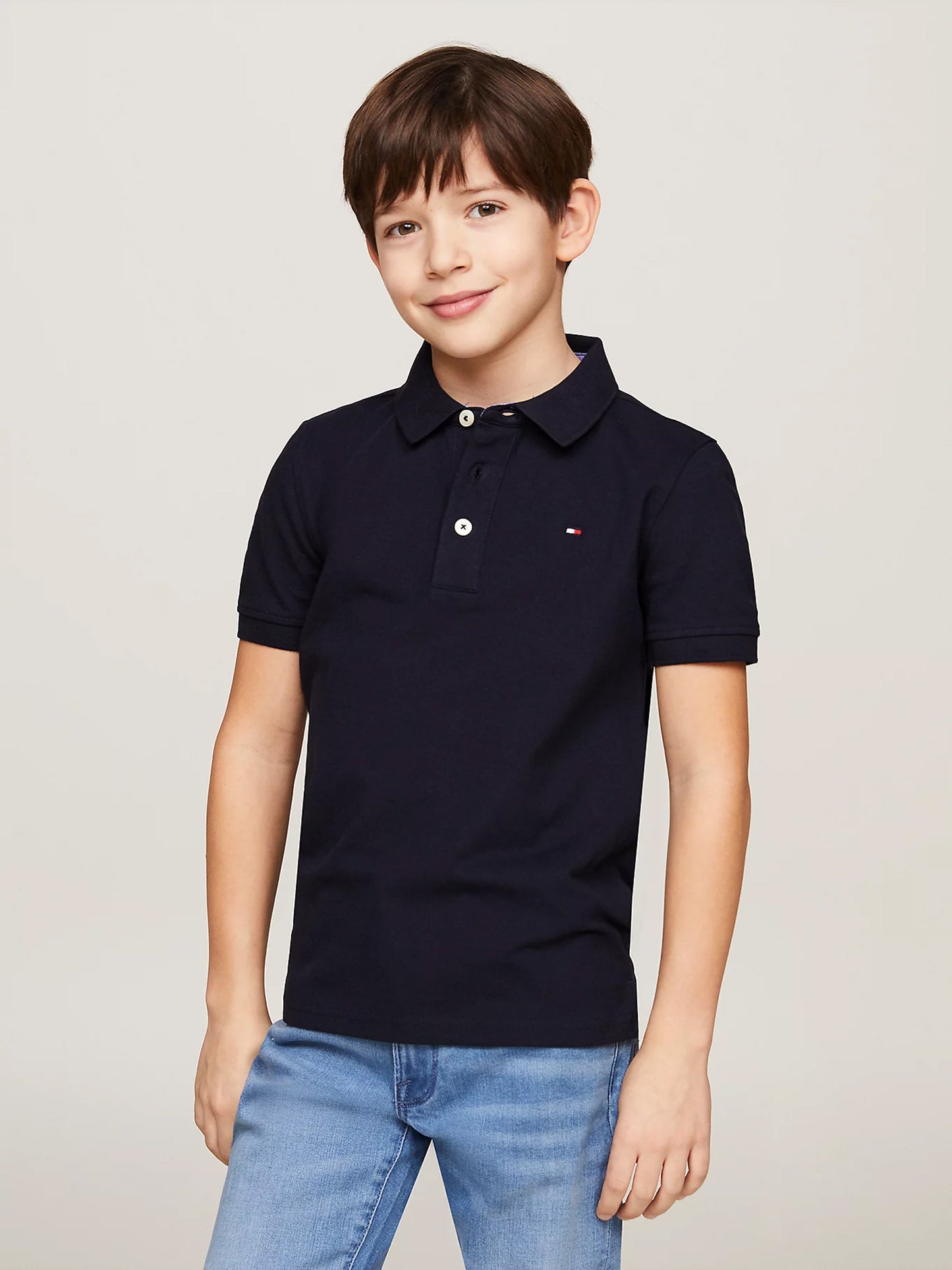 Παιδική μπλούζα polo BOYS TOMMY POLO S/S KB0KB03975420 | KB0KB03975420