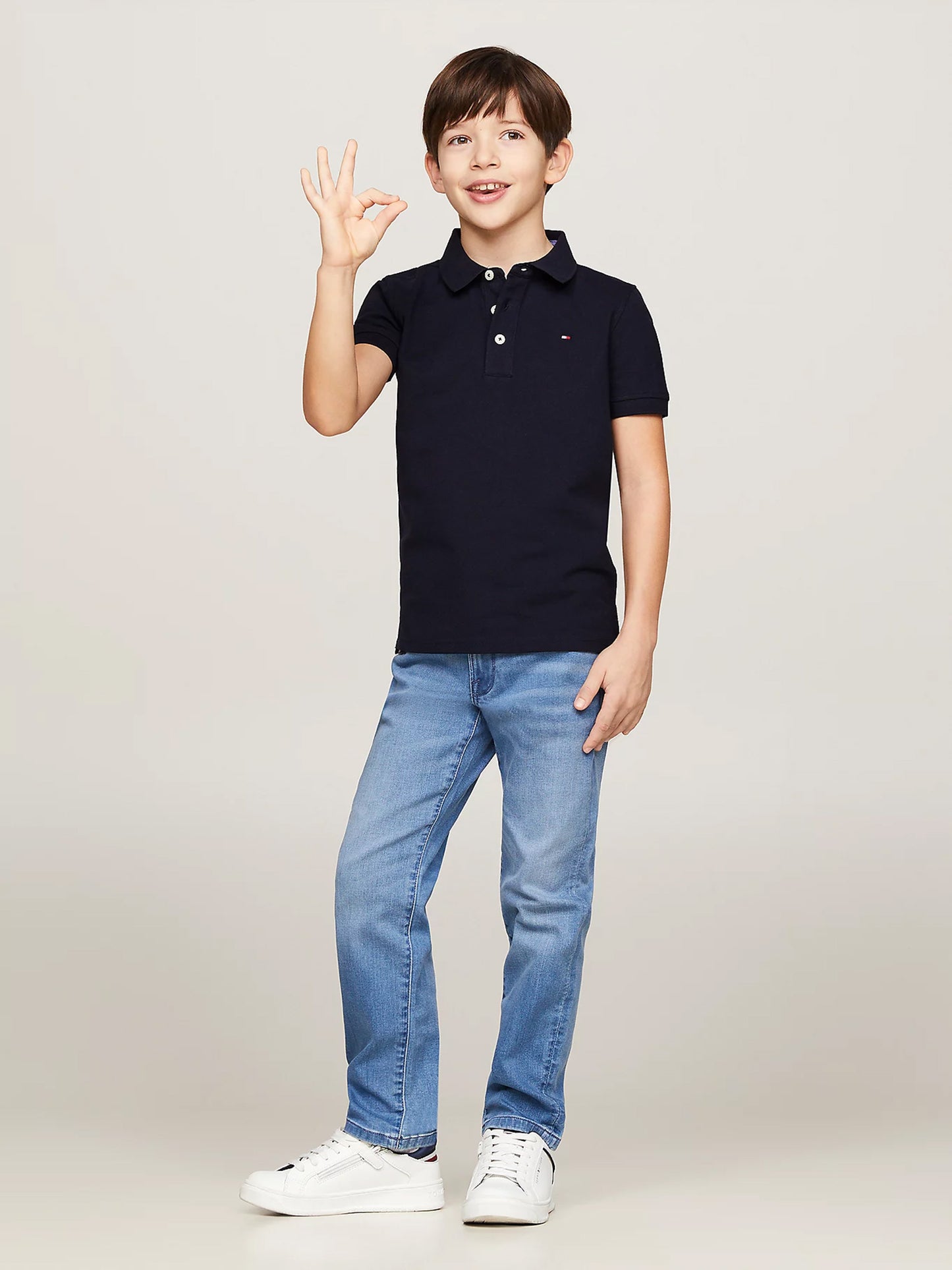 Παιδική μπλούζα polo BOYS TOMMY POLO S/S KB0KB03975420 | KB0KB03975420