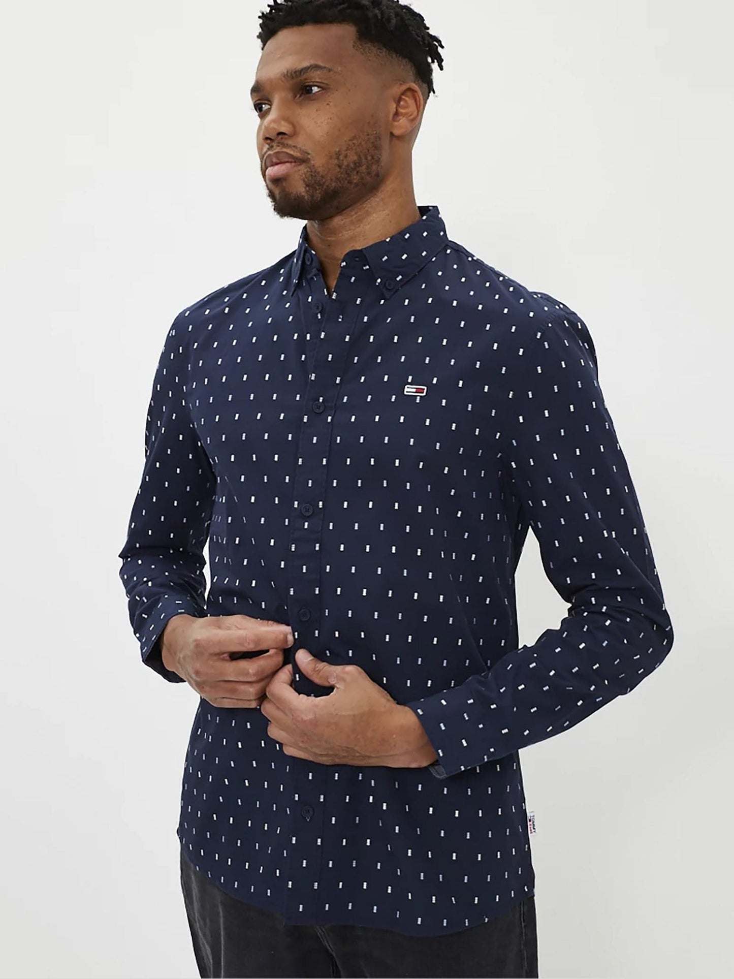 Ανδρικό πουκάμισο TJM ESSENTIAL BODDY SHIRT DM0DM15401C87 | DM0DM15401C87