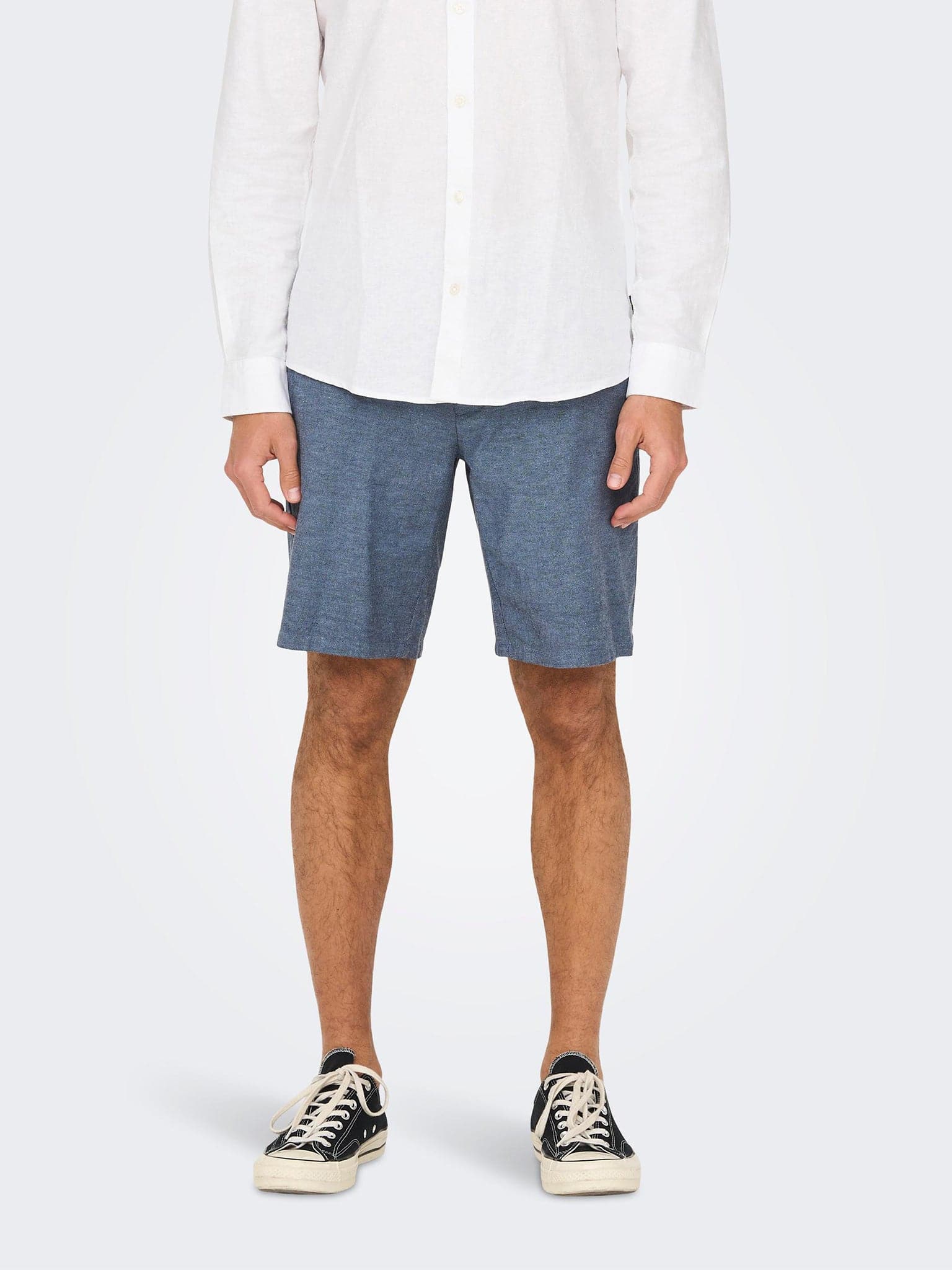 Ανδρική βερμούδα ONSMARK 0011 COTTON LINEN SHORTS 22024940 | 22024940