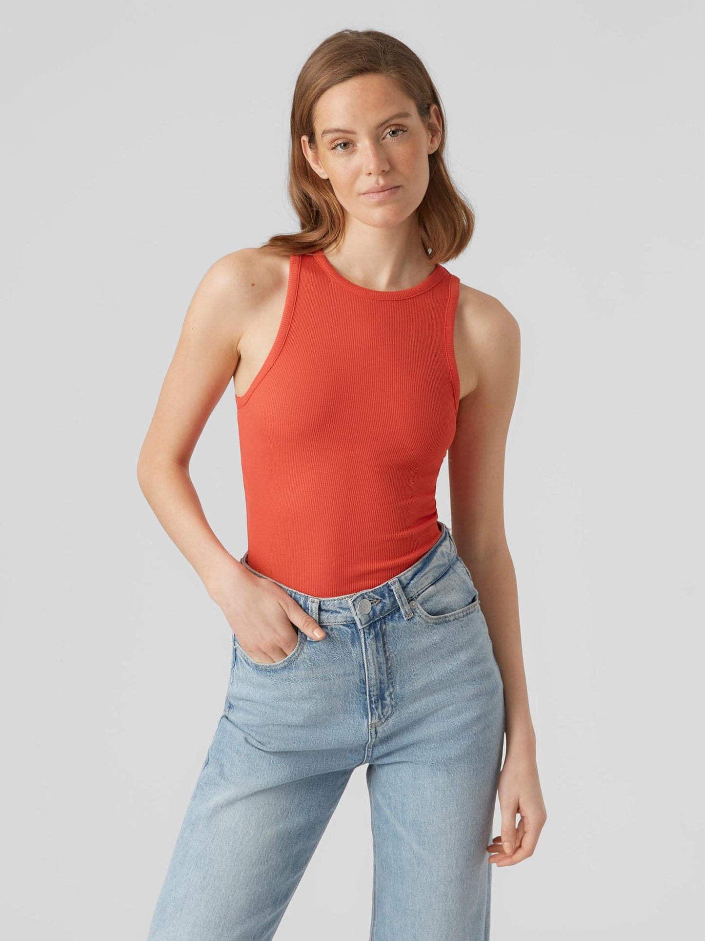 Γυναικείο top VMROMA S/L RIB TOP 10295022 | 10295022