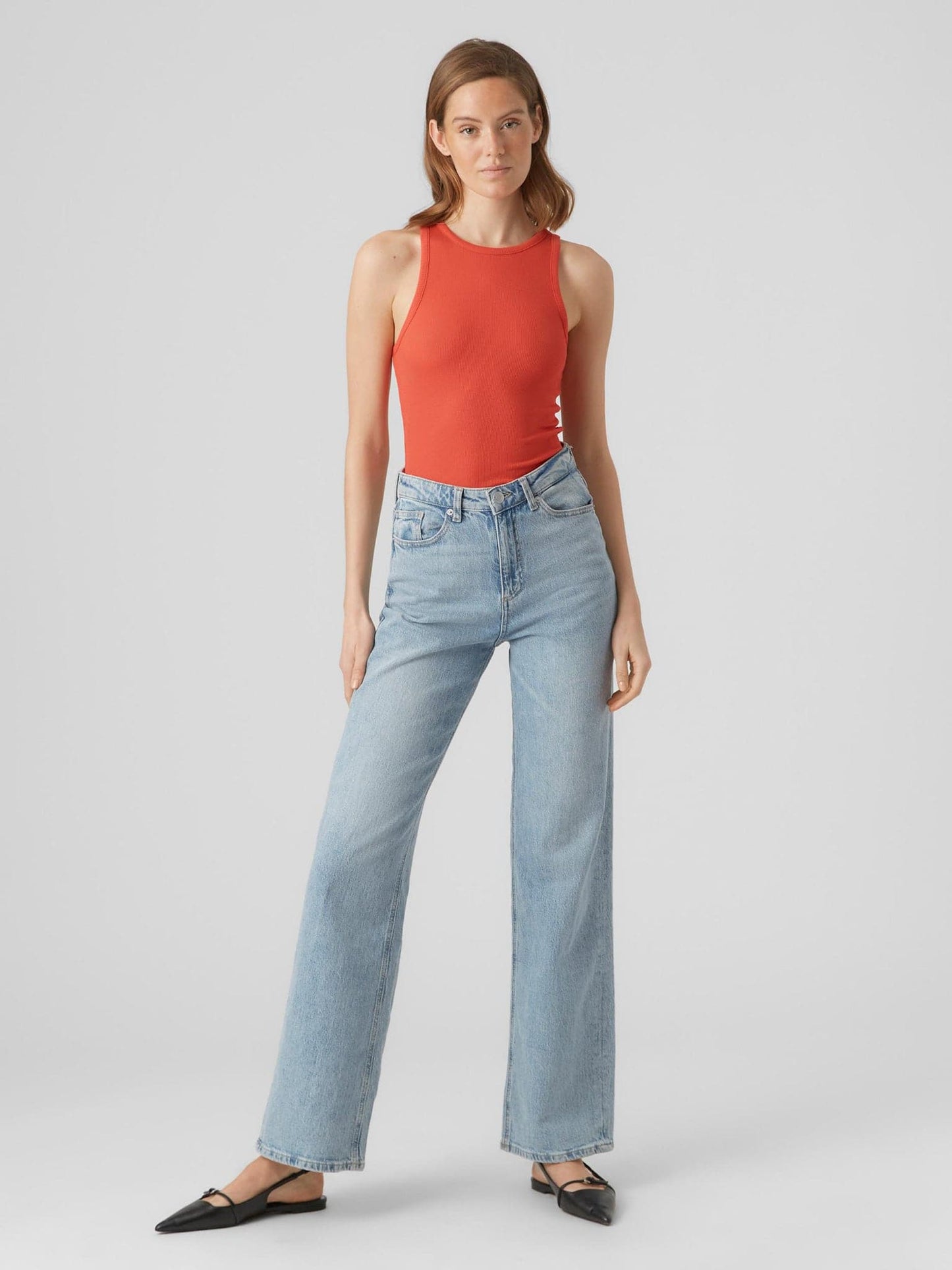 Γυναικείο top VMROMA S/L RIB TOP 10295022 | 10295022