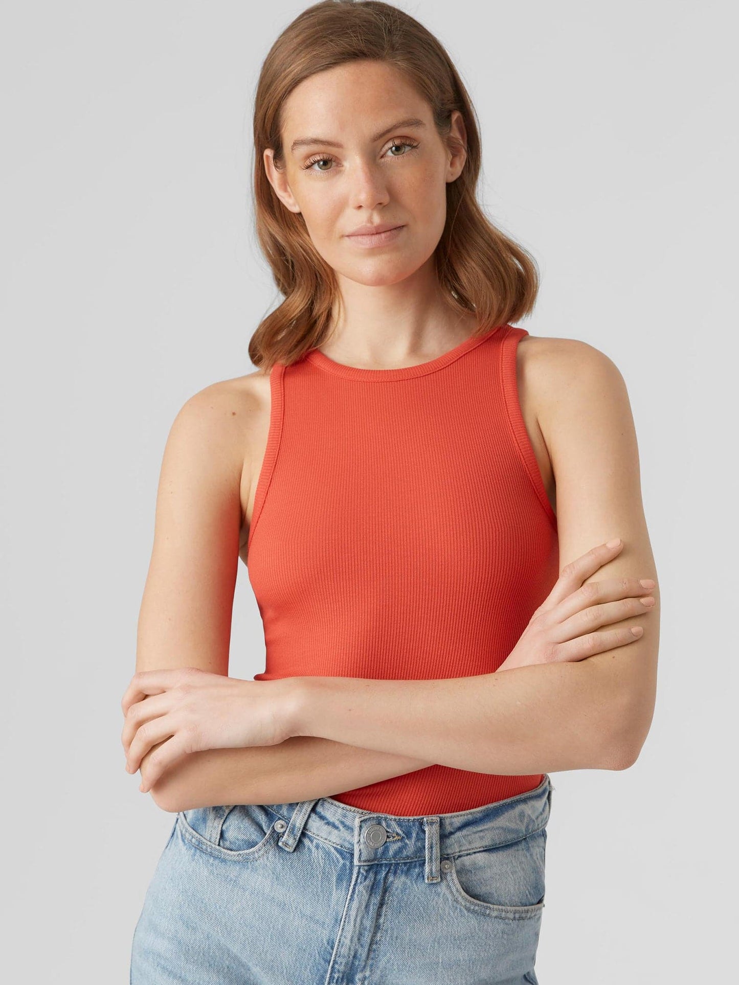 Γυναικείο top VMROMA S/L RIB TOP 10295022 | 10295022