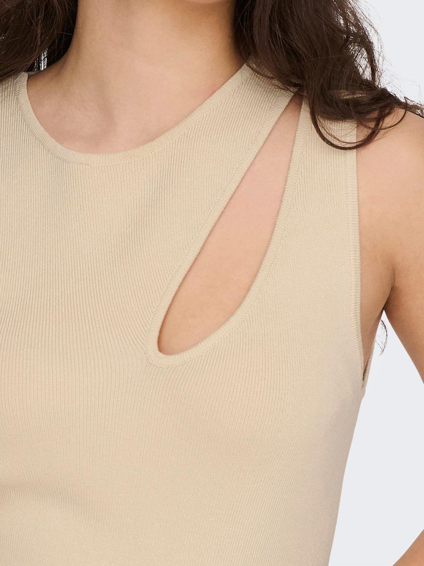 Γυναικείο top πλεκτό ONLEBBA SL PEEK A BOO O-NECK 15291544 | 15291544