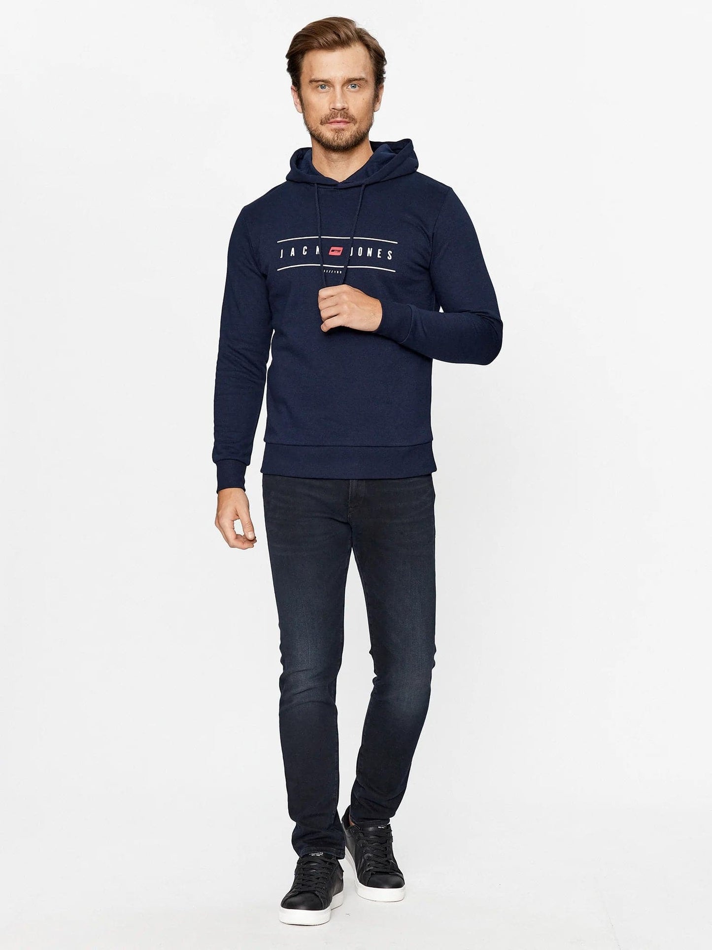 Ανδρική μπλούζα φούτερ JJELLIOT LOGO SWEAT HOOD 12235460 | 12235460