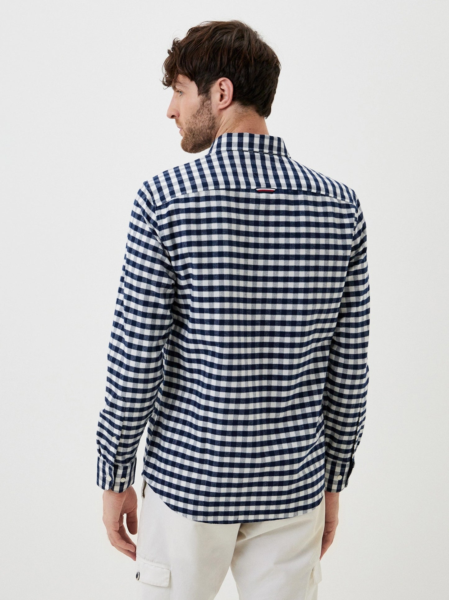 Ανδρικό πουκάμισο OXFORD BRUSHED GINGHAM RF SHIRT MW0MW333090MT | MW0MW333090MT