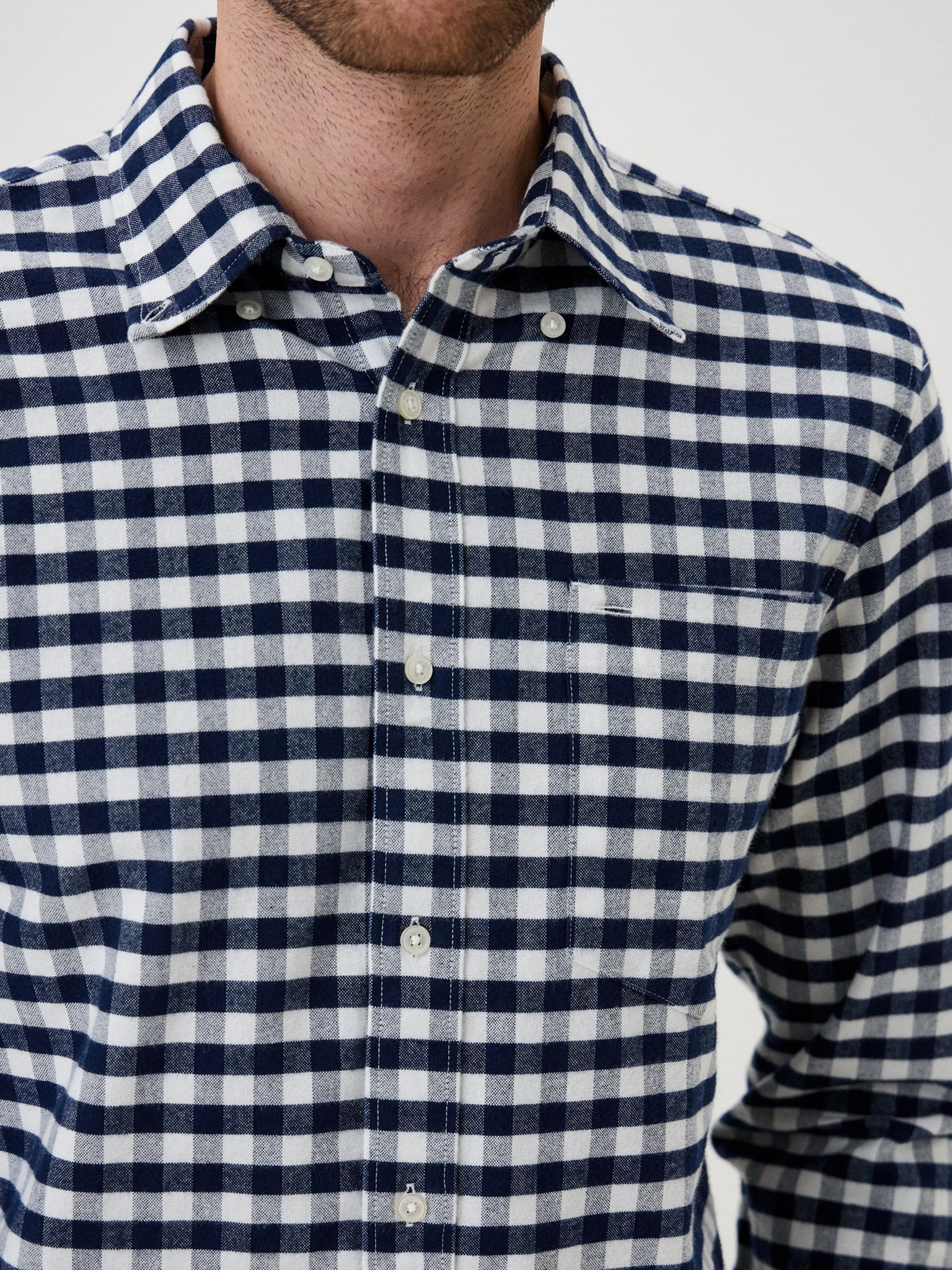 Ανδρικό πουκάμισο OXFORD BRUSHED GINGHAM RF  SHIRT MW0MW333090MT | MW0MW333090MT