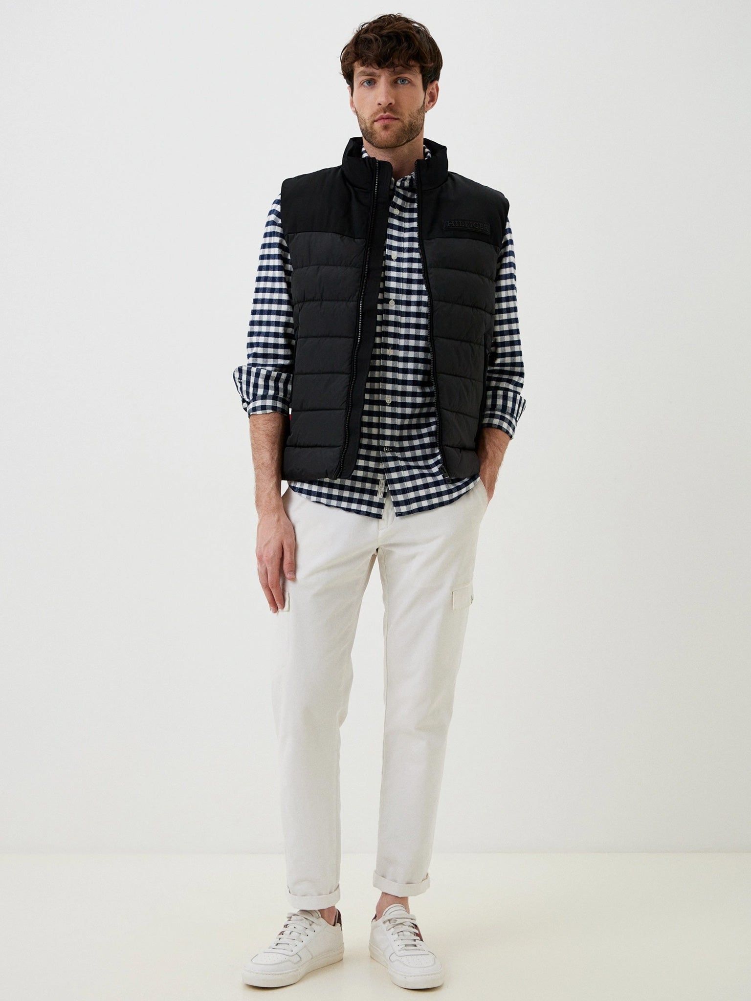 Ανδρικό πουκάμισο OXFORD BRUSHED GINGHAM RF  SHIRT MW0MW333090MT | MW0MW333090MT