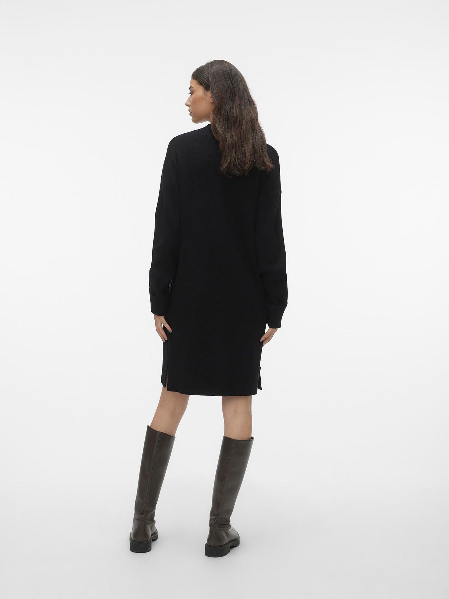 Γυναικείο φόρεμα πλεκτό VMGOLDNEEDLE LS SHORT HIGHNECK DRESS 10290624 | 10290624