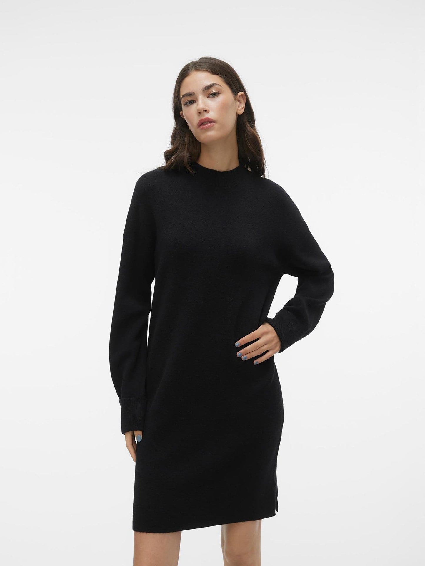 Γυναικείο φόρεμα πλεκτό VMGOLDNEEDLE LS SHORT HIGHNECK DRESS 10290624 | 10290624