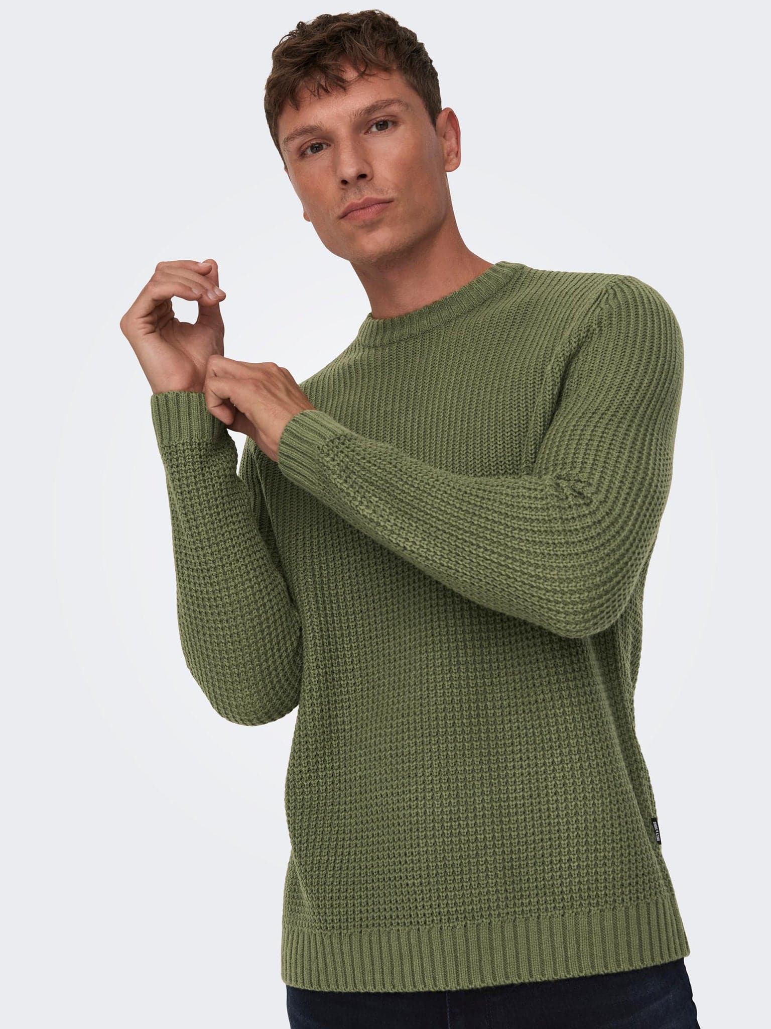 Ανδρική μπλούζα πλεκτή ONSADAM REG 5 STRUC CREW KNIT 22022457 | 22022457