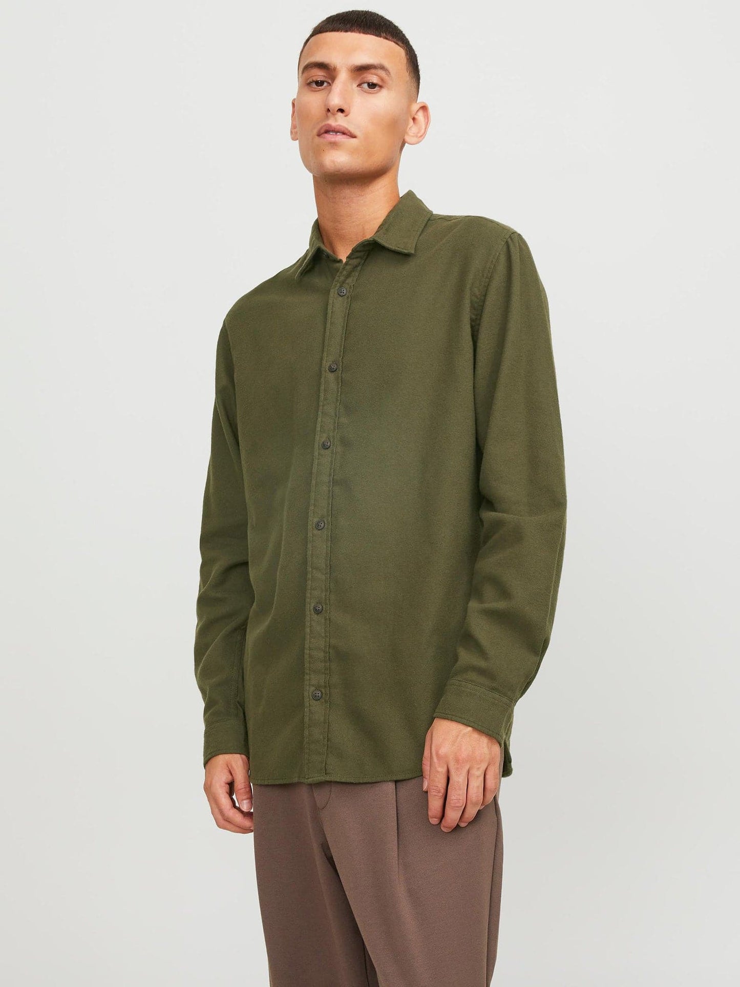 Ανδρικό πουκάμισο JJPLAIN FALL SOLID SHIRT 12236943 | 12236943