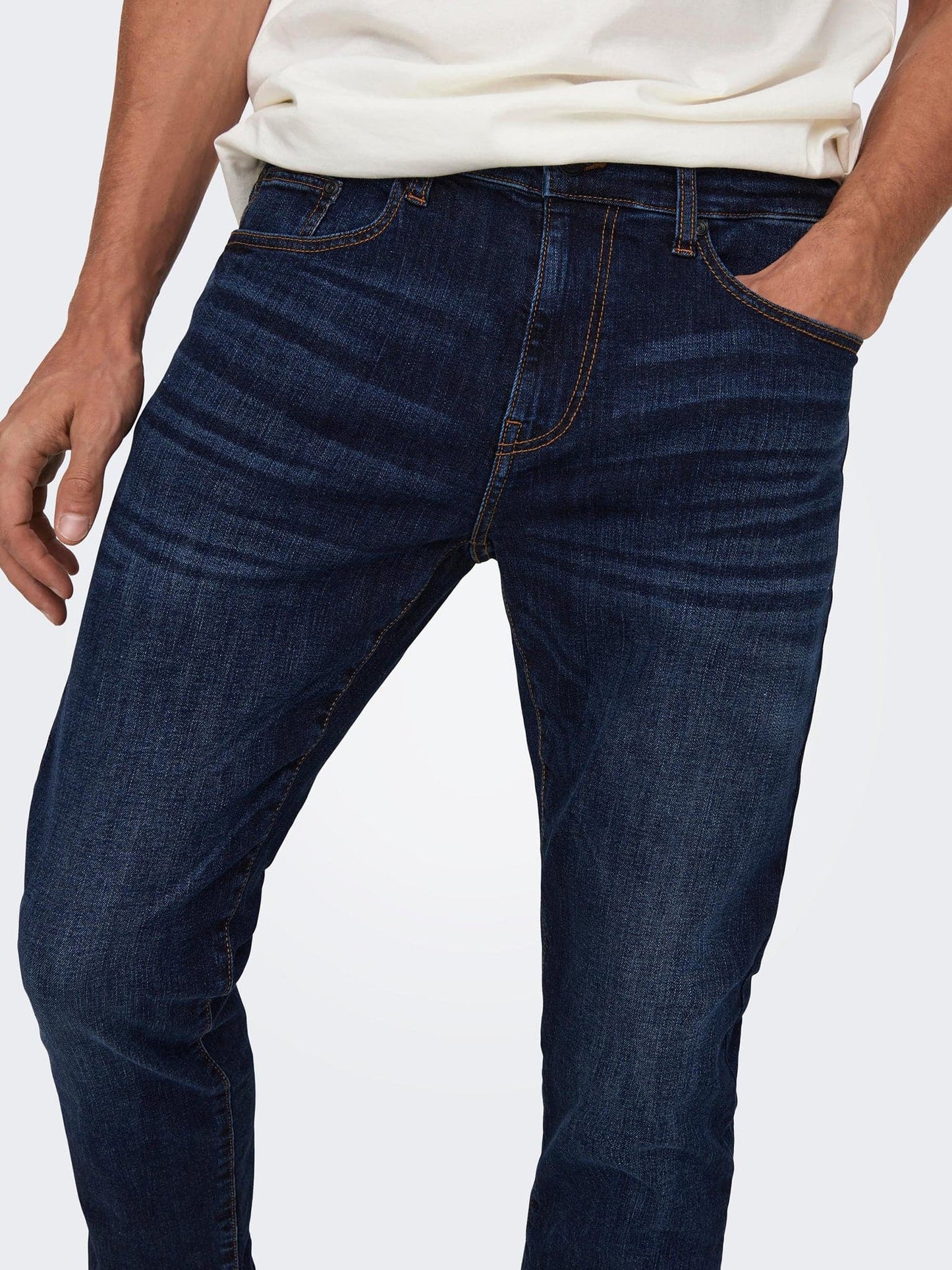 Ανδρικό παντελόνι τζιν ONSWEFT REG.DK. BLUE 6752 DNM JEANS NOOS 22026752 | 22026752