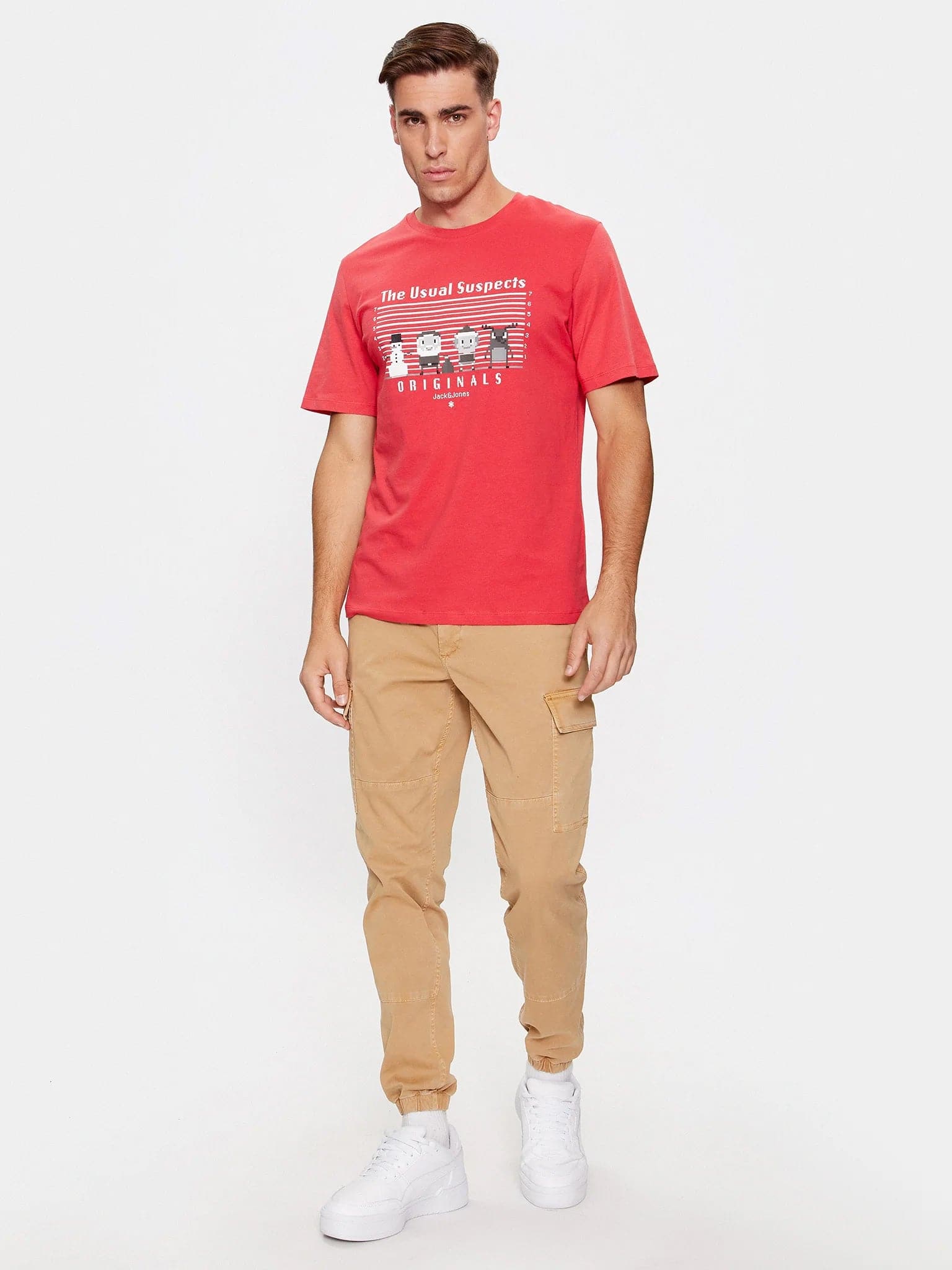 Ανδρικό t-shirt JORPIXMAS TEE SS CREW NECK 12246605 | 12246605