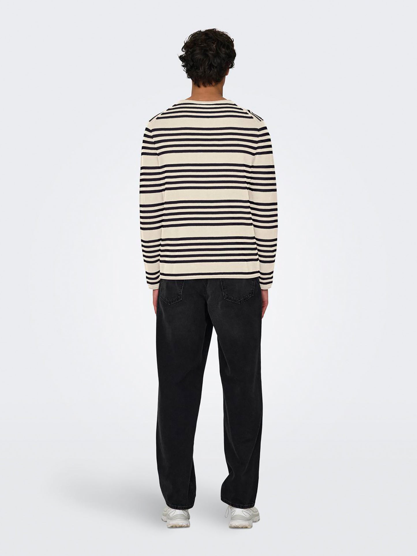 Ανδρική μπλούζα πλεκτή ONSOBY REG 14 STRIPE KNIT 22024378 | 22024378