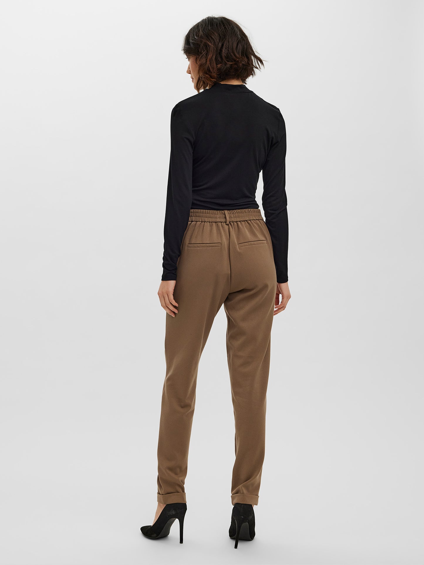 Γυναικείο παντελόνι VMMAYA MW LOOSE SOLID PANT NOOS 10225280 | 10225280