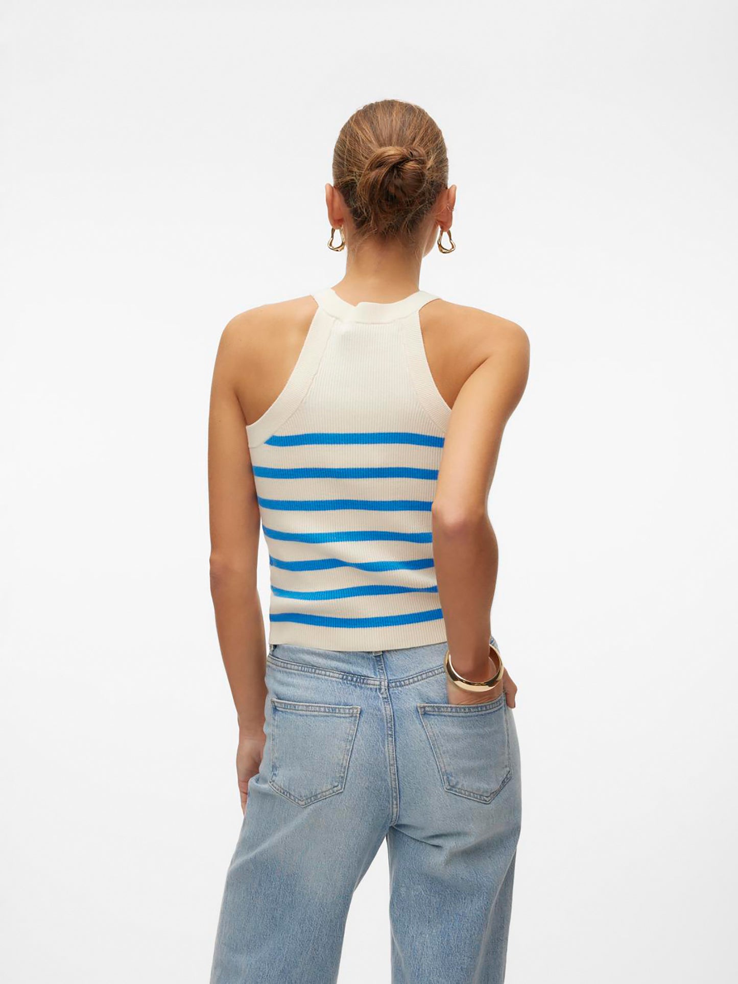 Γυναικείο top πλεκτό VMSABA RIB SL O-NECK TOP GA NOOS10306826 | 10306826