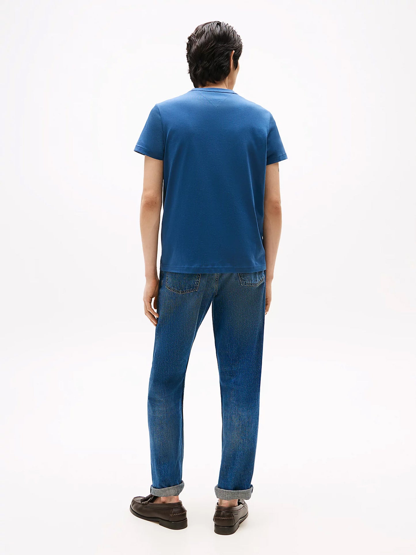 Ανδρικό t-shirt slim fit TOMMY LOGO TEE MW0MW11797DBZ | MW0MW11797DBZ