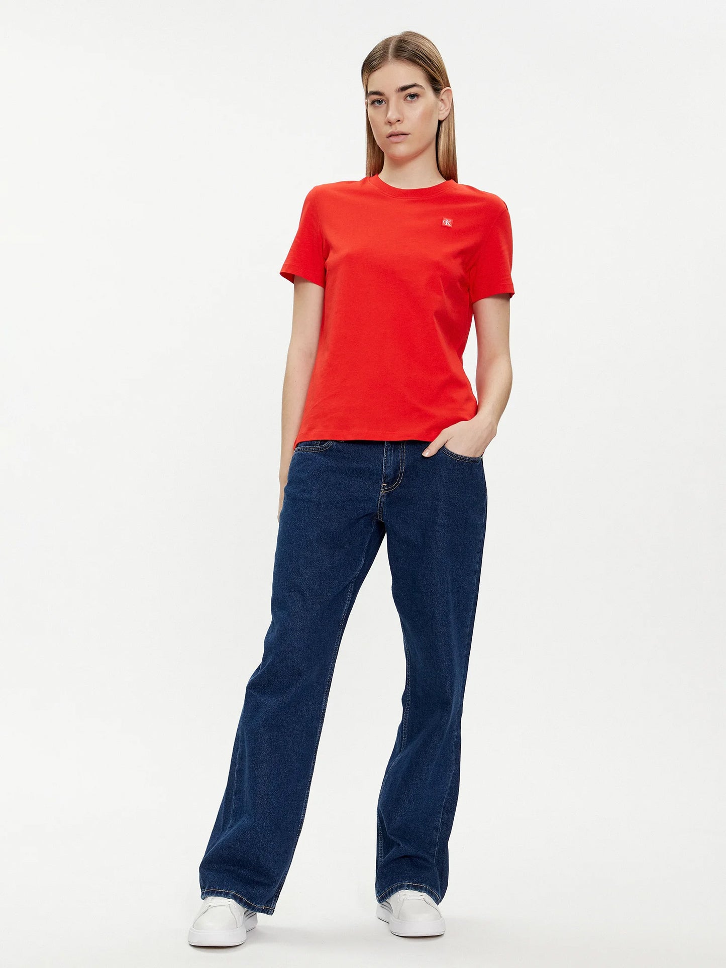 Γυναικείο t-shirt CK EMBRO BADGE REGULAR TEE J20J223226XA7 | J20J223226XA7