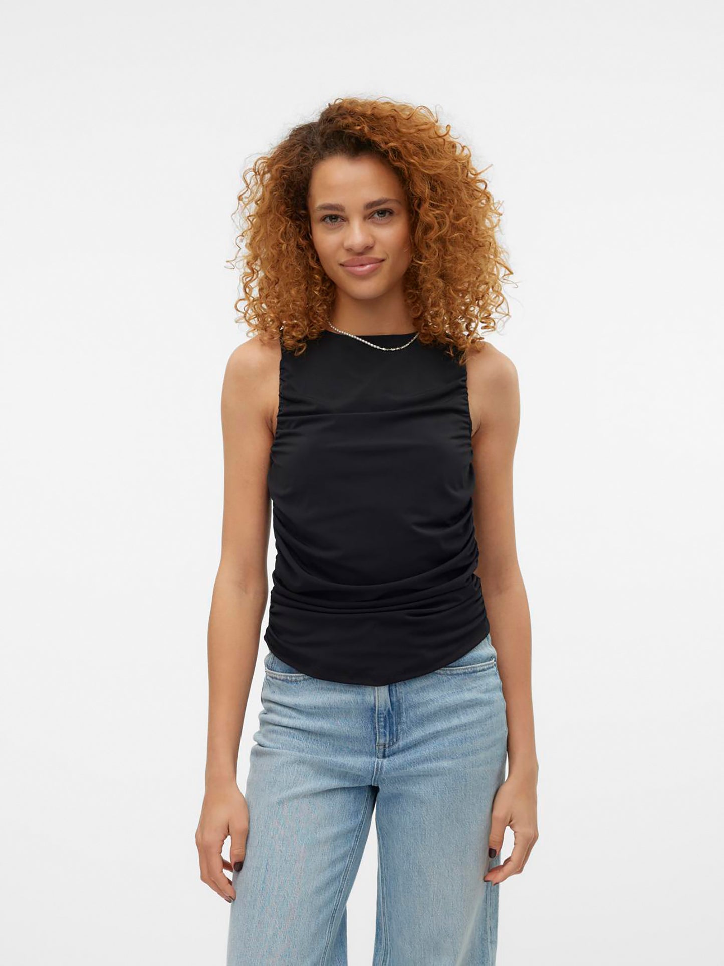 Γυναικεία μπλούζα VMKALEA SL O-NECK CROPPED TOP VMA 10308308 | 10308308