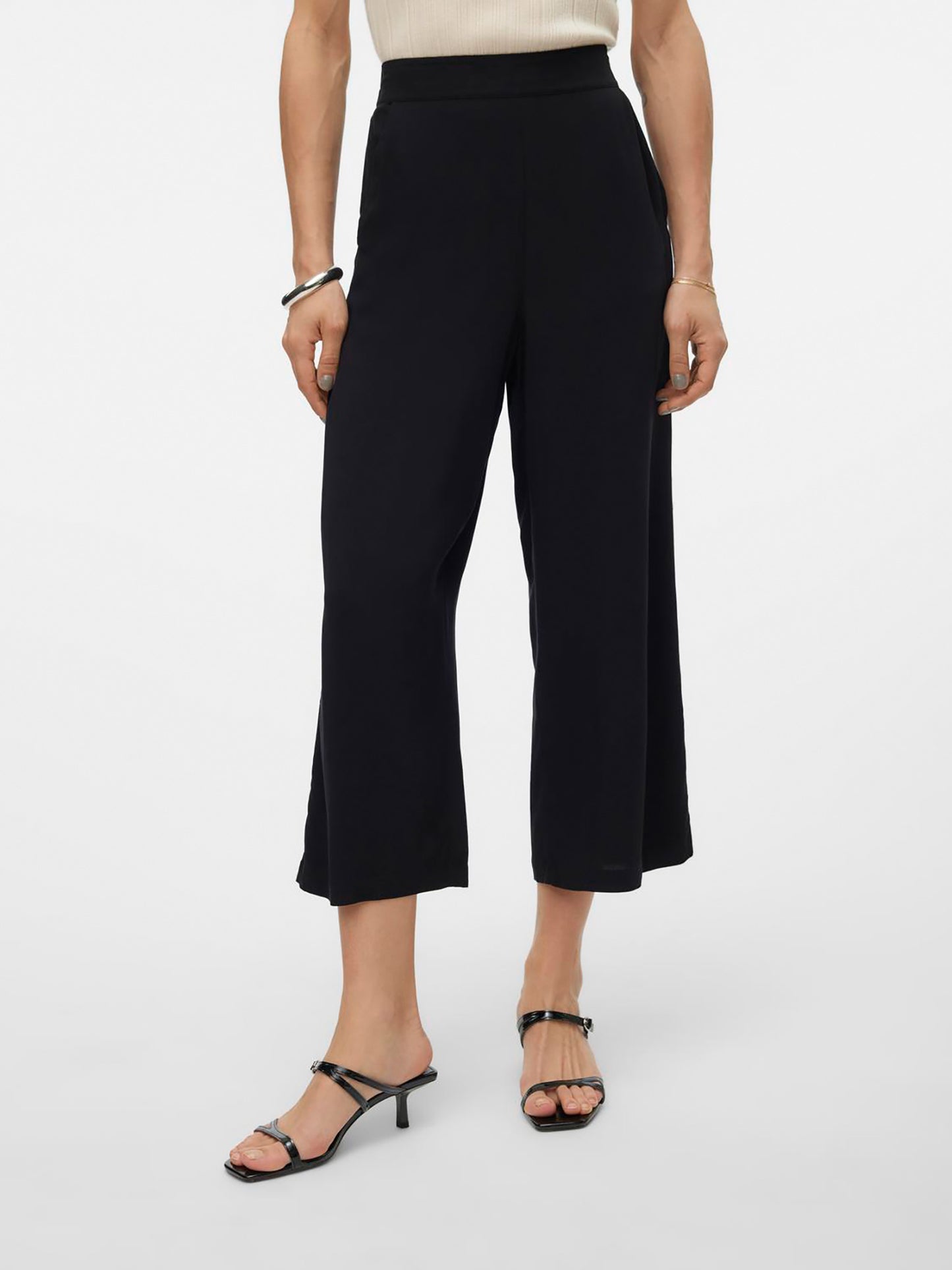 Γυναικεία ζιπ κιλότ VMEASY JOY HW CULOTTE PANTS WVN 10308013 | 10308013