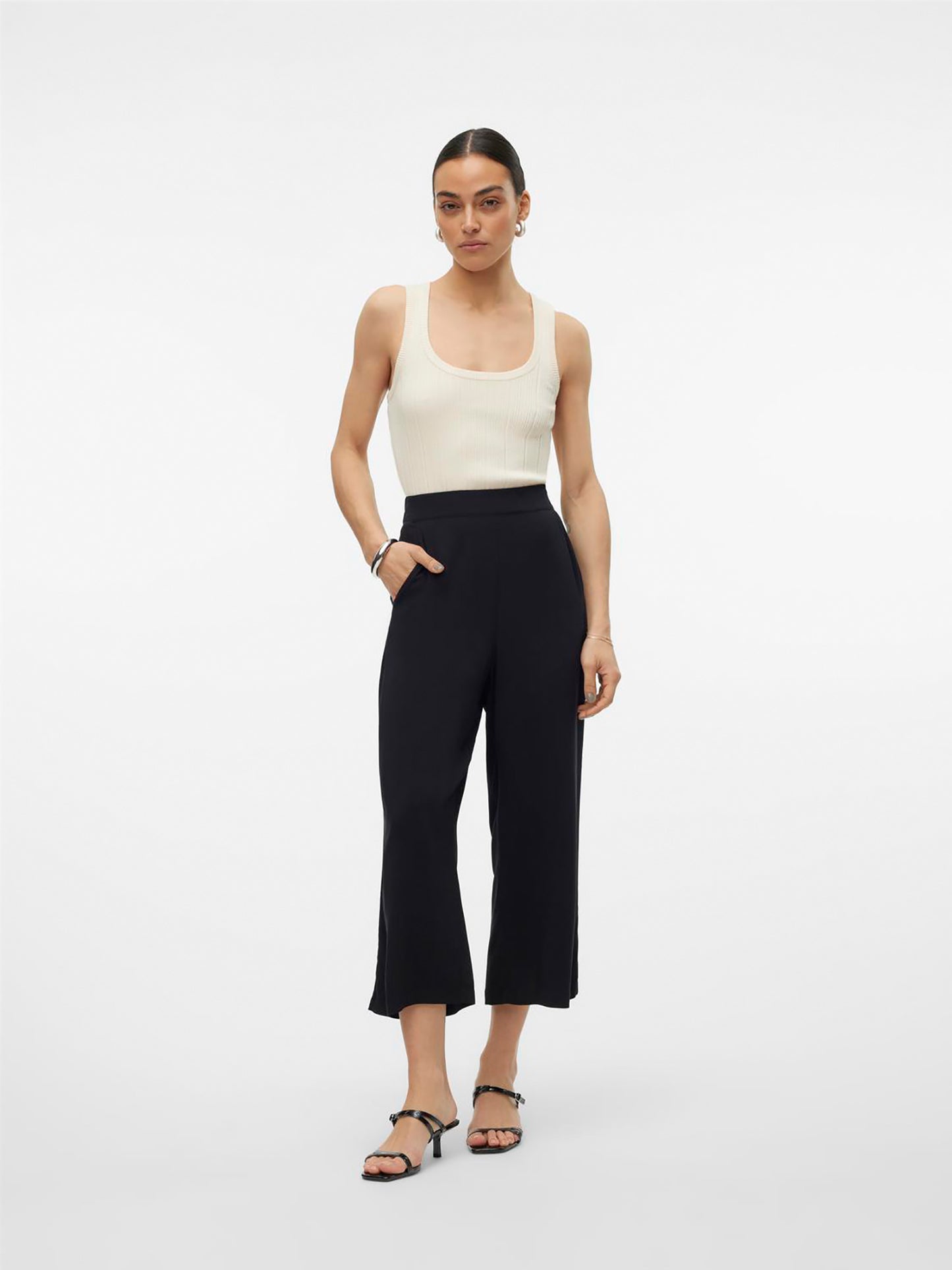 Γυναικεία ζιπ κιλότ VMEASY JOY HW CULOTTE PANTS WVN 10308013 | 10308013