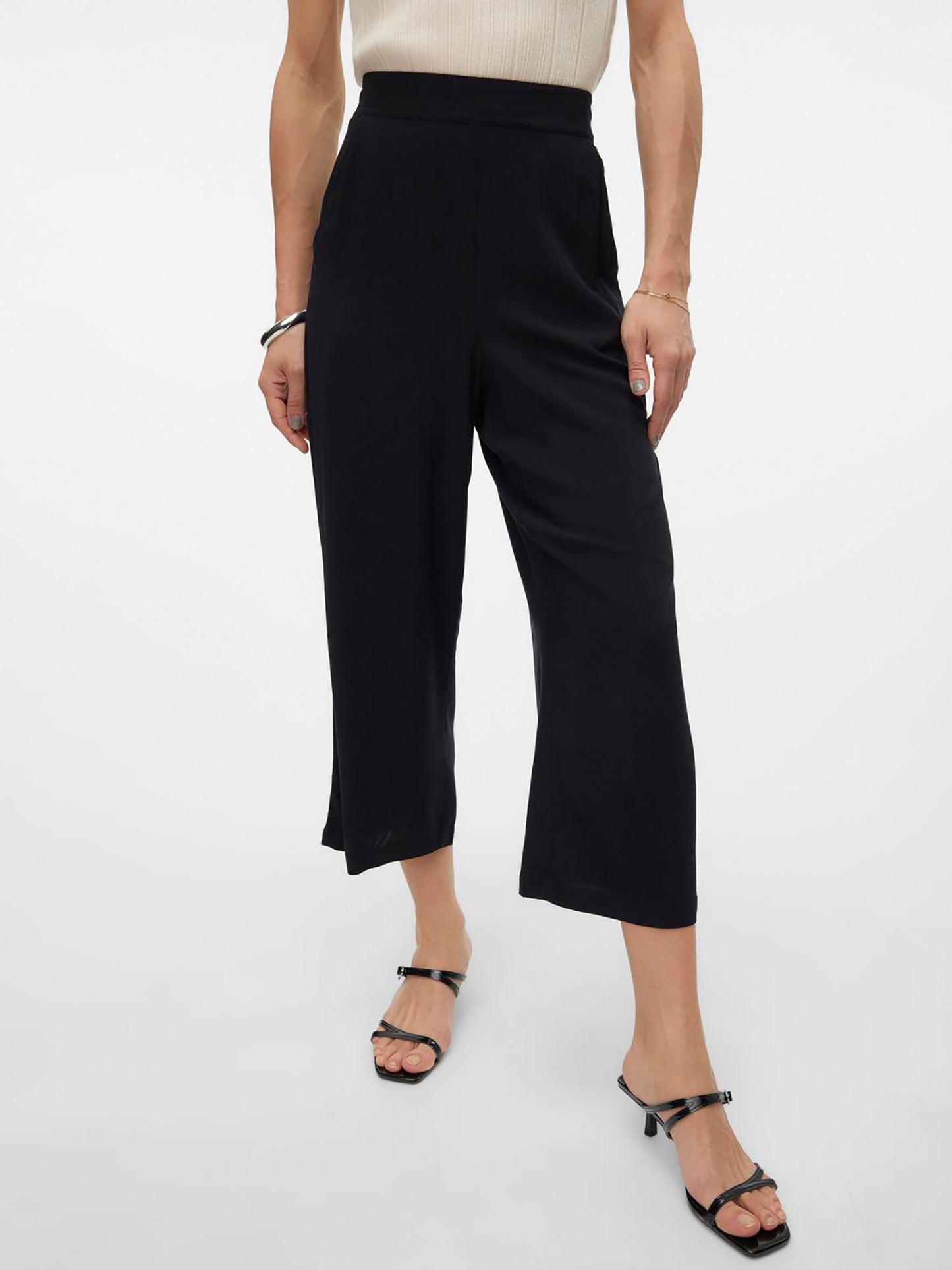Γυναικεία ζιπ κιλότ VMEASY JOY HW CULOTTE PANTS WVN 10308013 | 10308013