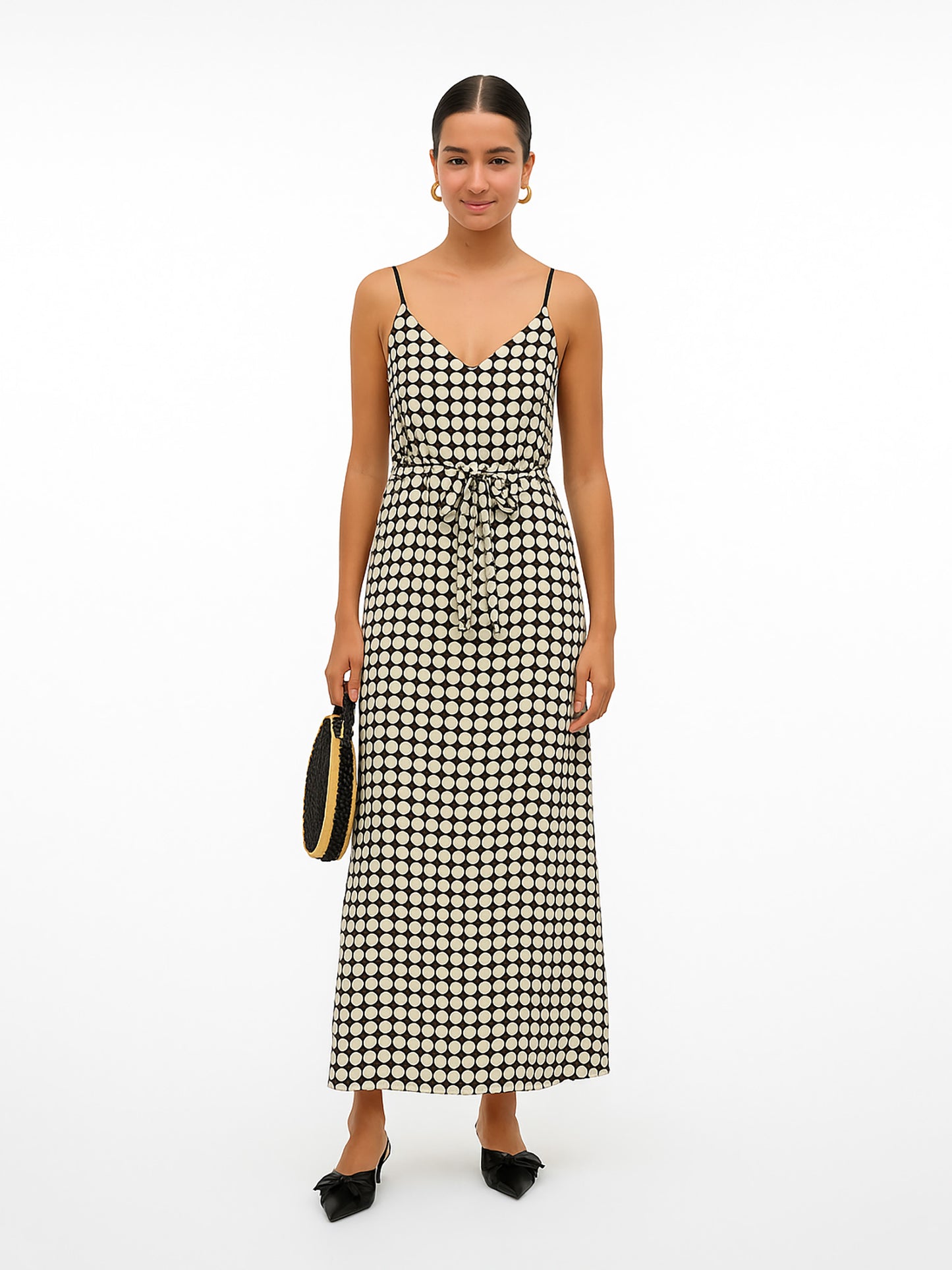 Γυναικείο φόρεμα cyrcles VMEASY JOY SLIT MAXI V-NECK DRESS WV 10307995 | 10307995