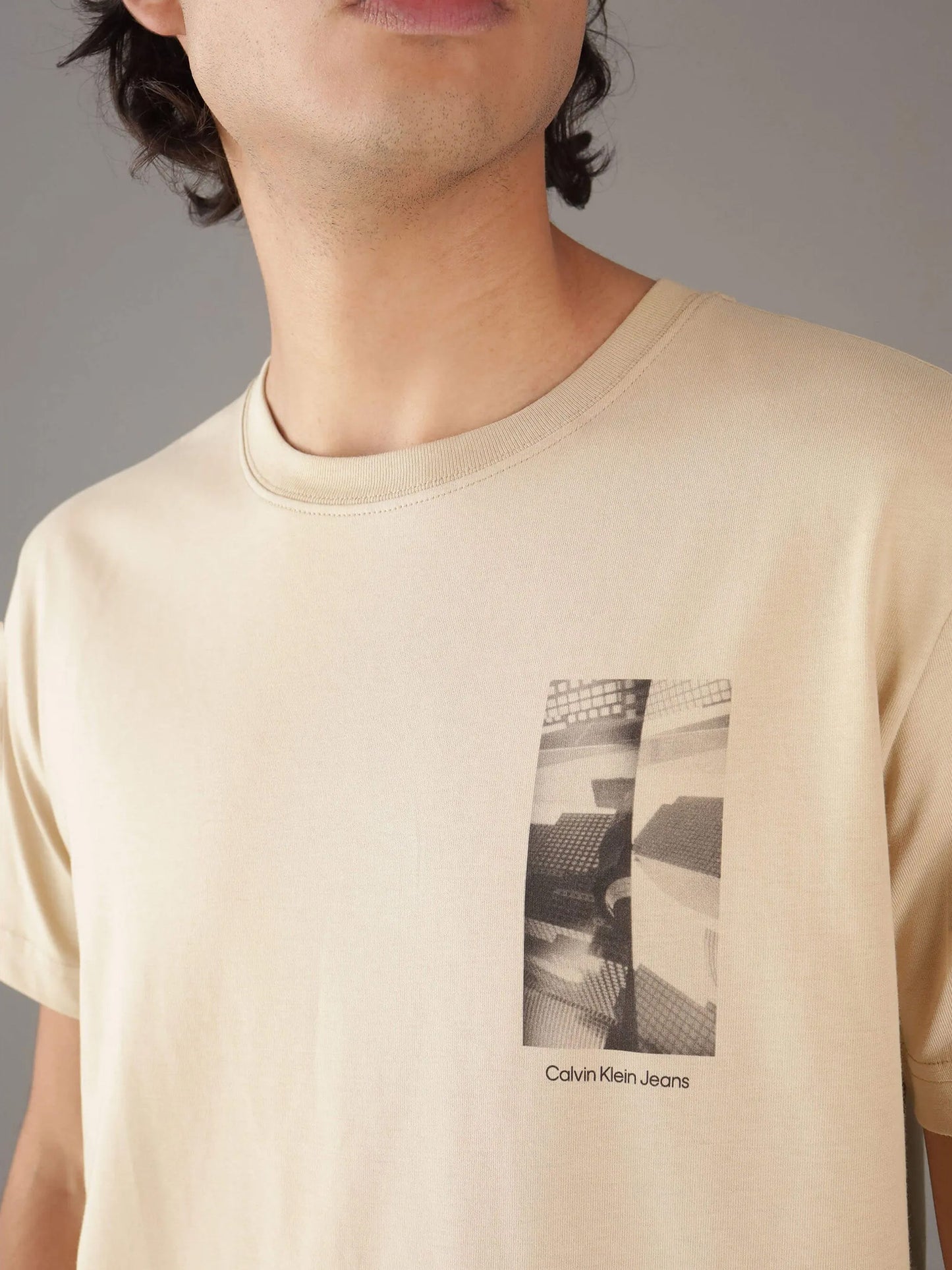 Ανδρικό t-shirt CITY GRID PHOTOPRINT TEE J30J325685RAE | J30J325685RAE