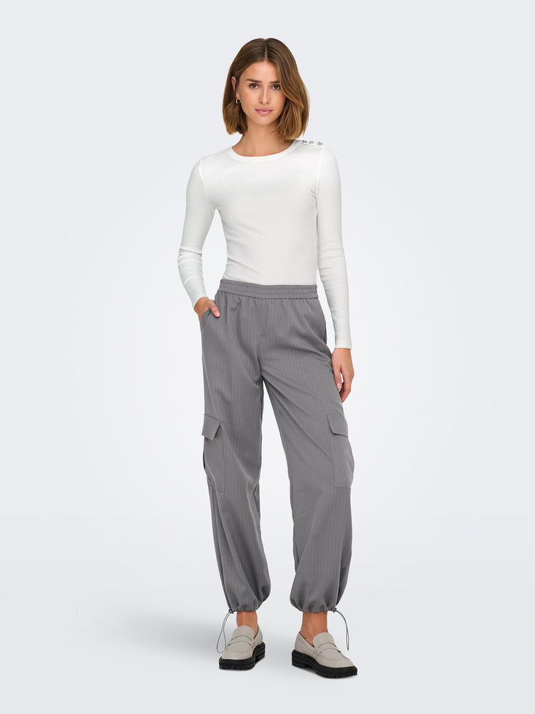 Γυναικεία μπλούζα ριπ ONLCHECKIE LIFE L/S TOP BOX JRS 15330371 | 15330371