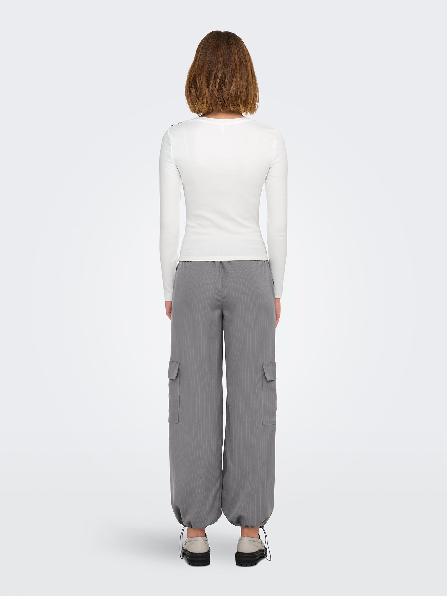 Γυναικεία μπλούζα ριπ ONLCHECKIE LIFE L/S TOP BOX JRS 15330371 | 15330371