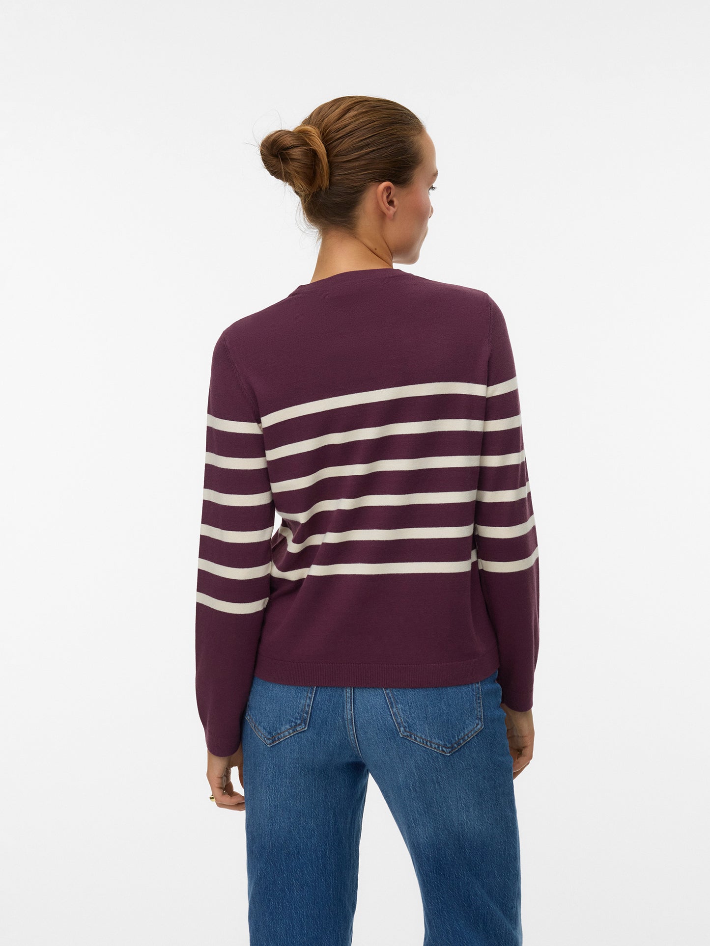 Γυναικεία μπλούζα πλεκτή VMSABA PLAIN LS O-NECK PULLOVER GA NOOS 10309324 | 10309324